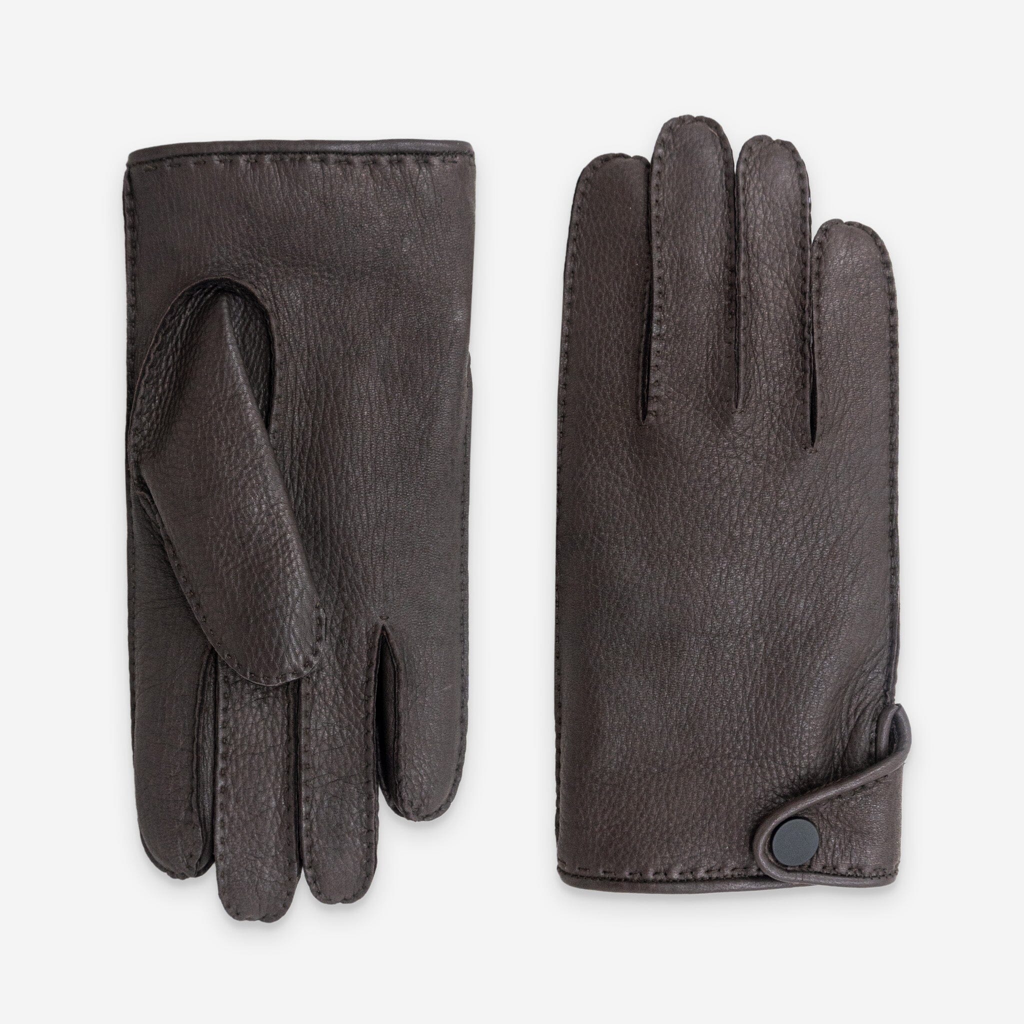Gants cuir agneau-100% cachemire-22132CA Gants cuir homme prestige Glove Story Choco 7.5