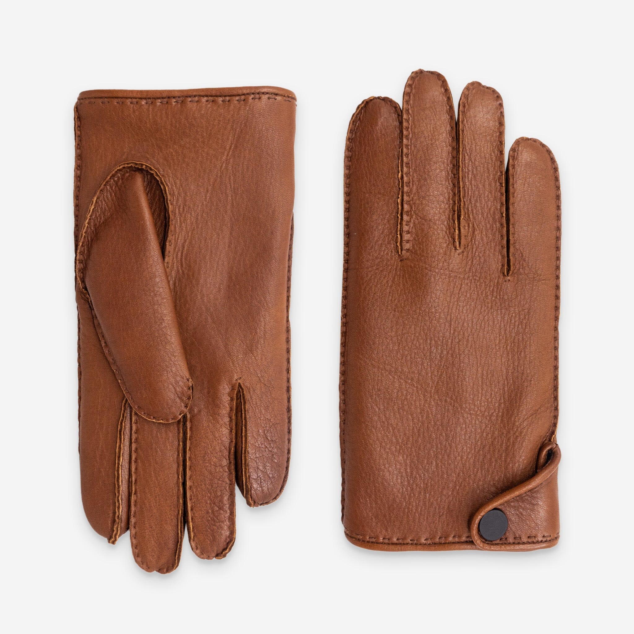Gants cuir agneau-100% cachemire-22132CA Gants cuir homme prestige Glove Story Tan 7.5
