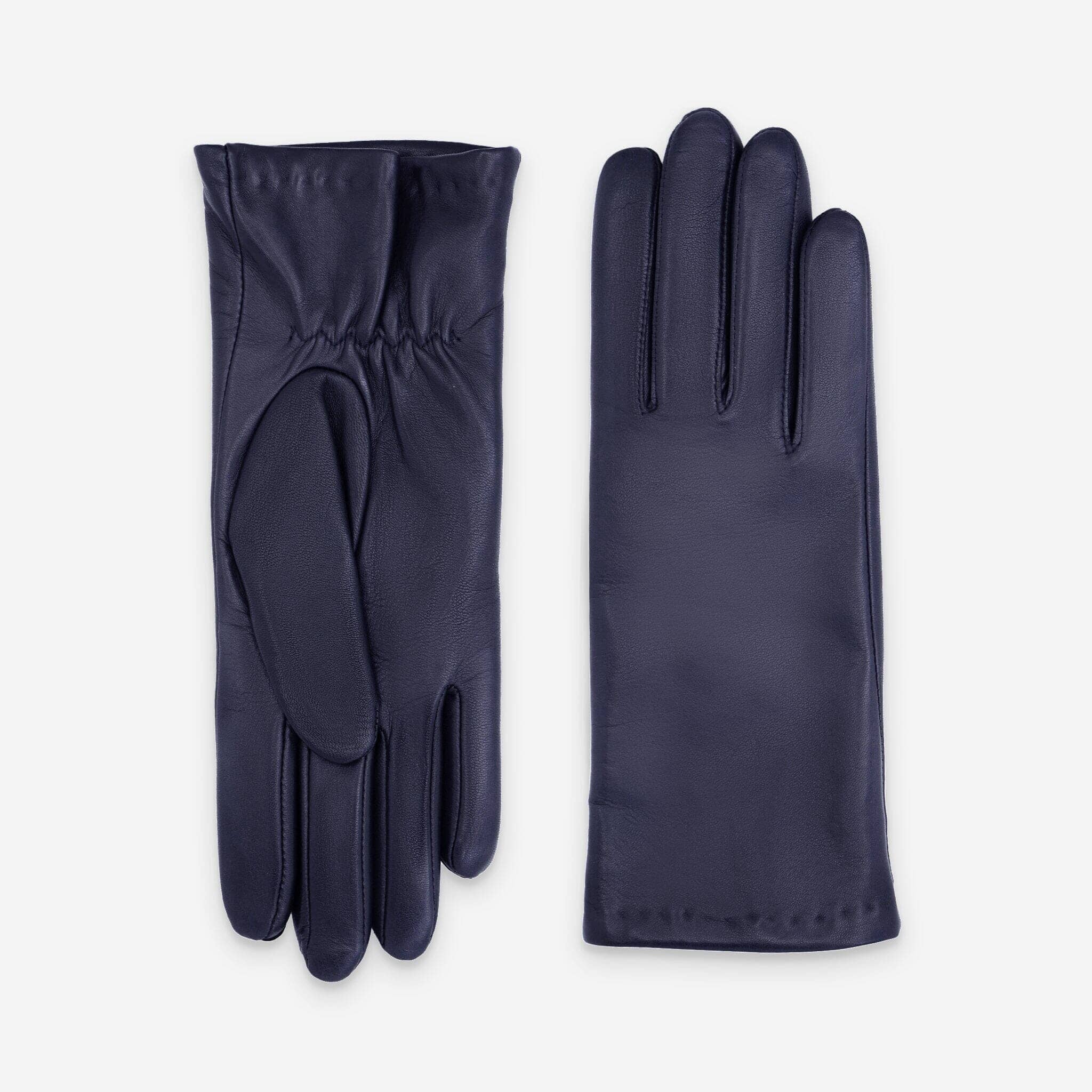 Gants cuir agneau-100% laine-20865TR Gants cuir standard femme Glove Story Deep Blue 6.5