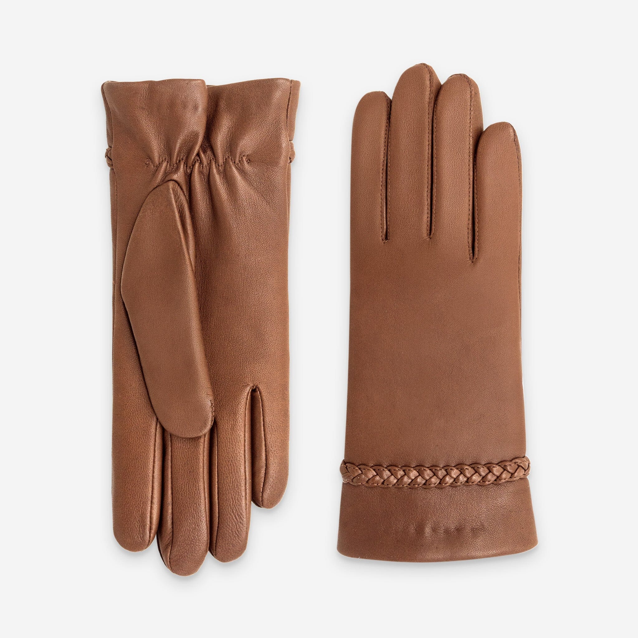 Gants cuir agneau-100% laine-21618TR Gants cuir femme prestige Glove Story Cork 6.5