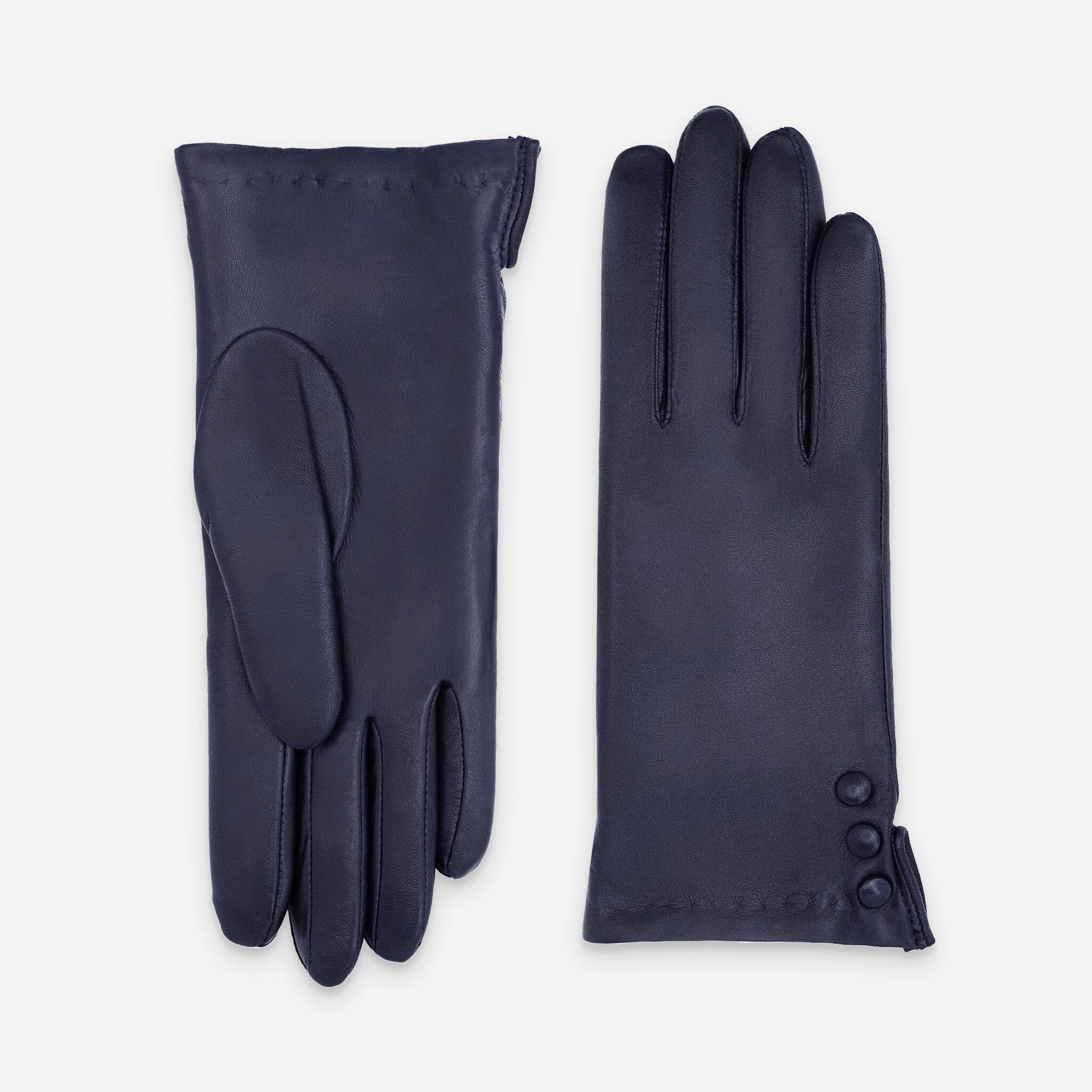 Gants cuir agneau-100% laine-61047TR Gants cuir standard femme Glove Story Deep Blue 6.5