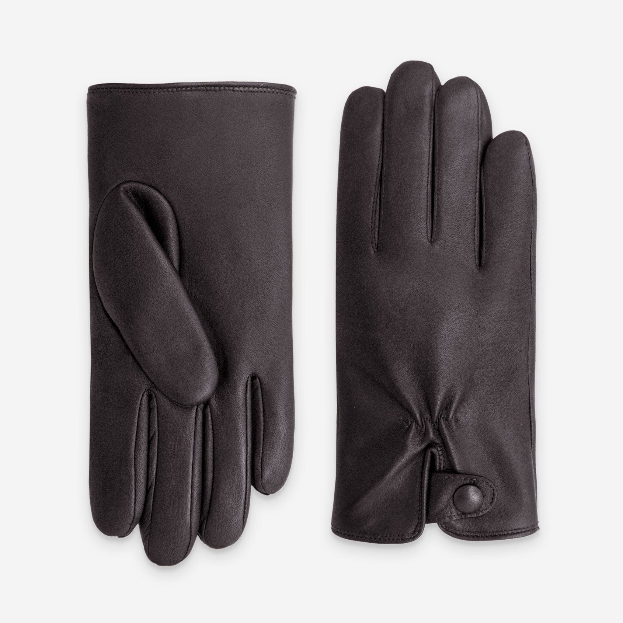 Gants cuir agneau-100% polyester (boa)-62009BA Gants cuir standard homme Glove Story Choco 8