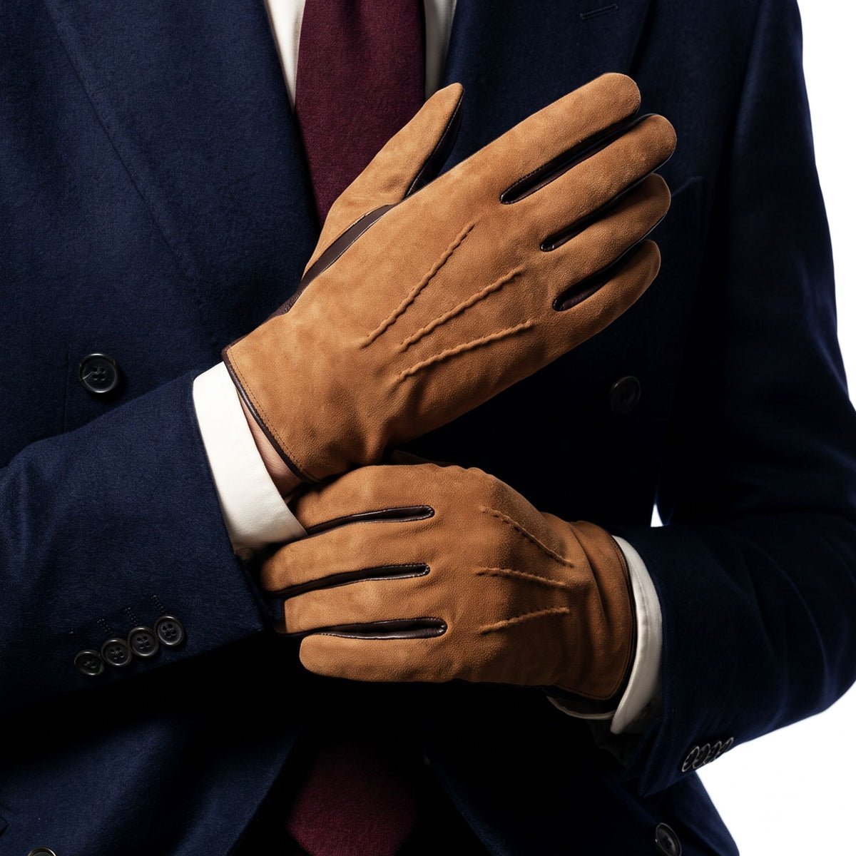 Gants cuir agneau-100% polyester (polaire)-22093PO Gants cuir homme prestige Glove Story