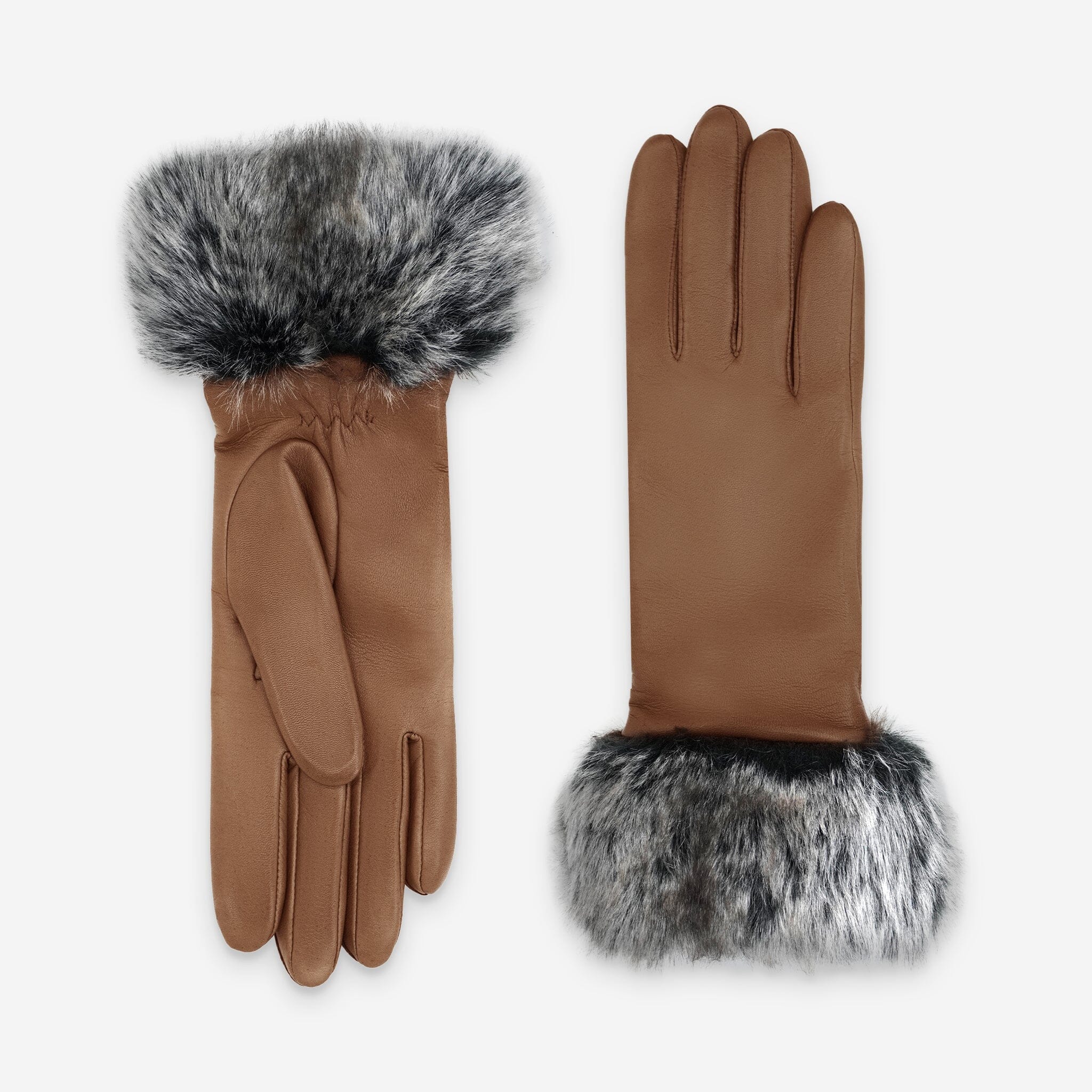 Gants cuir agneau-100% polyester (polaire)-61050PO Gants cuir standard femme Glove Story Cork 6.5