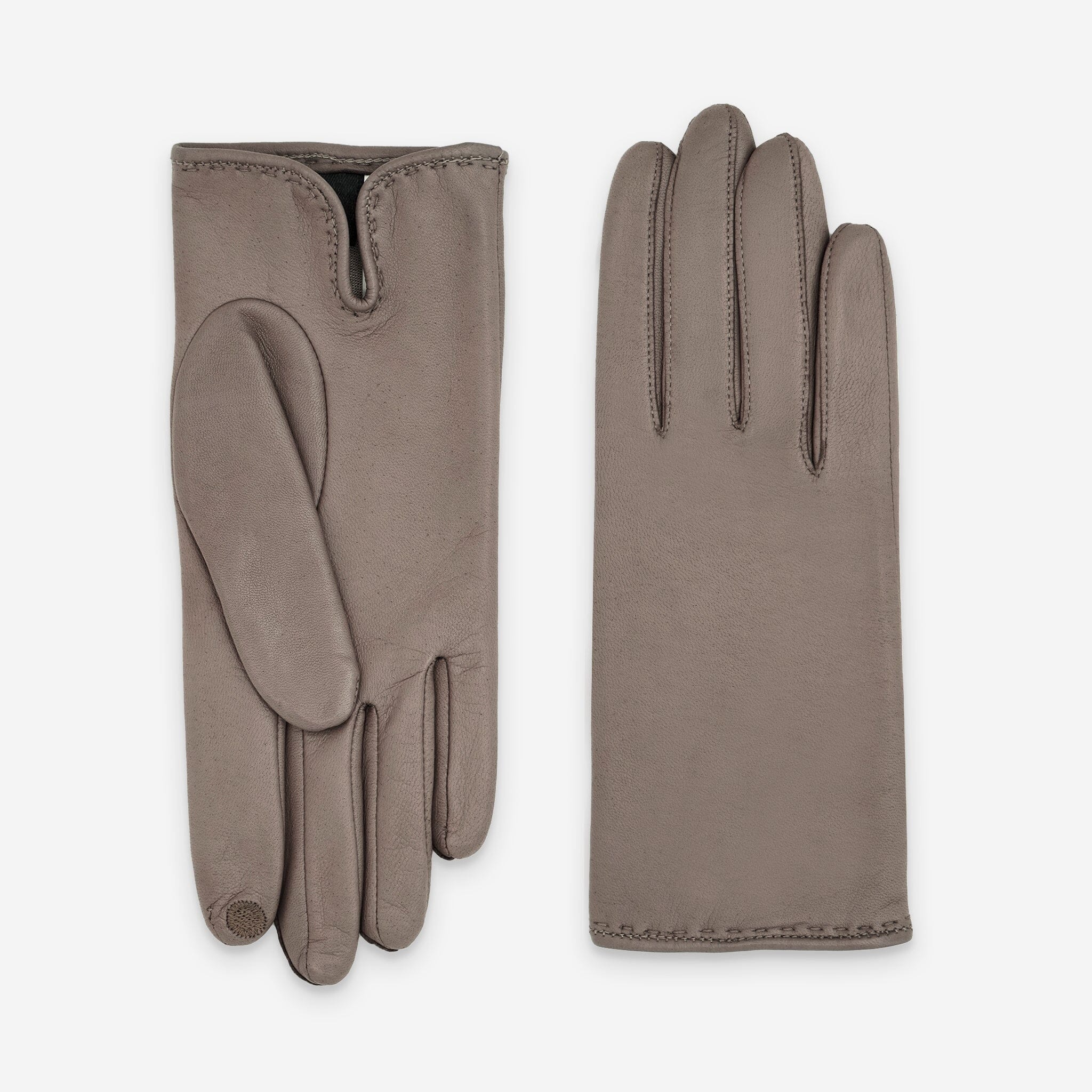 Gants cuir agneau-100% soie-21050ST Gants cuir femme prestige Glove Story Stone 6.5