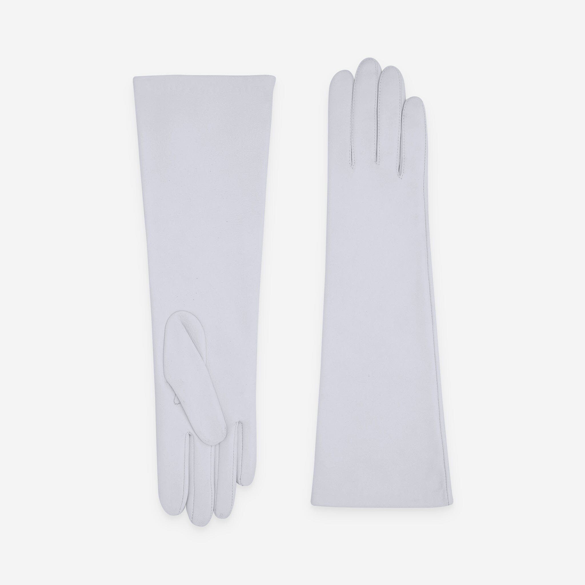 Gants cuir agneau-100% soie-21222SN Gant Glove Story Blanc 6.5