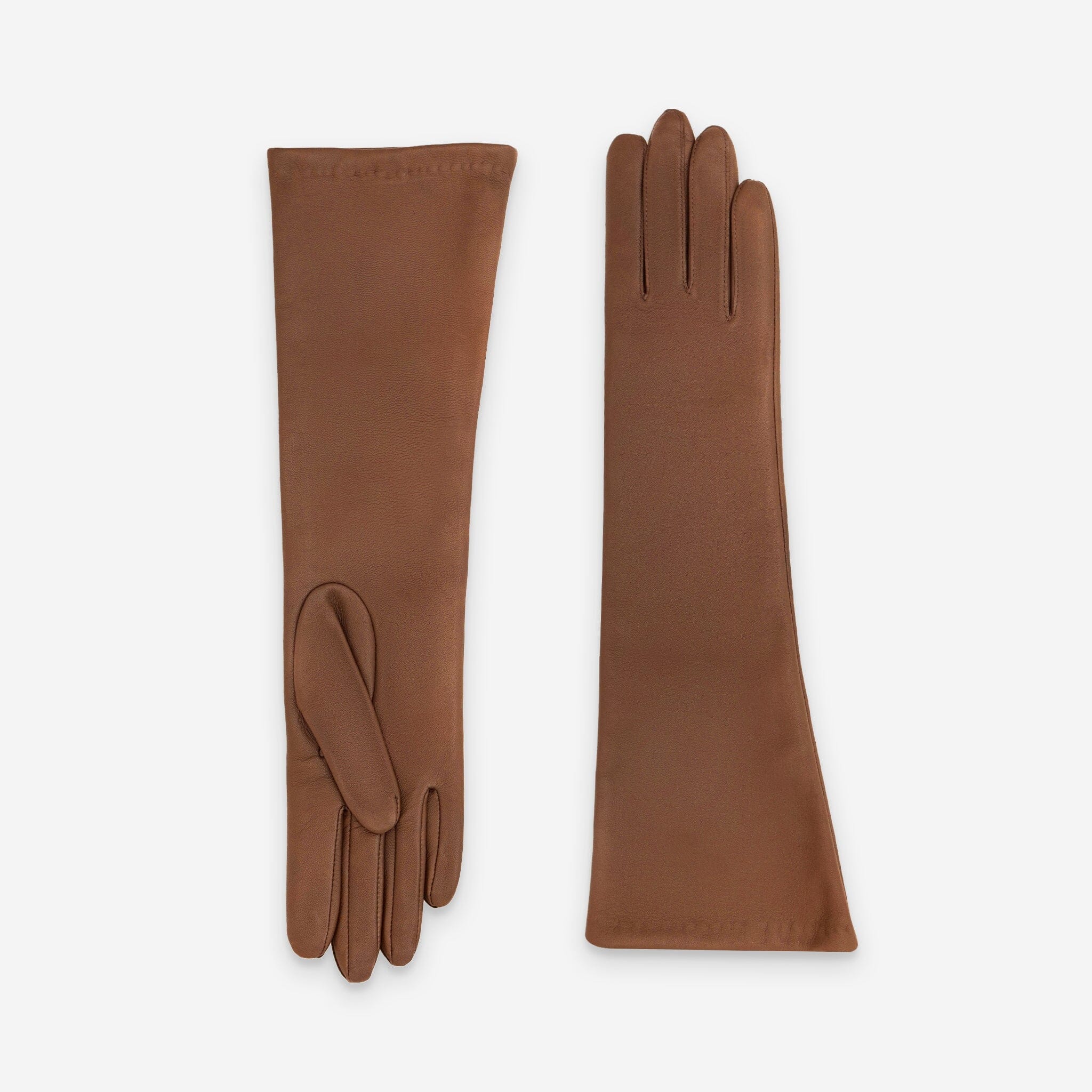 Gants cuir agneau-100% soie-21222SN Gants cuir femme prestige Glove Story Cork 6.5