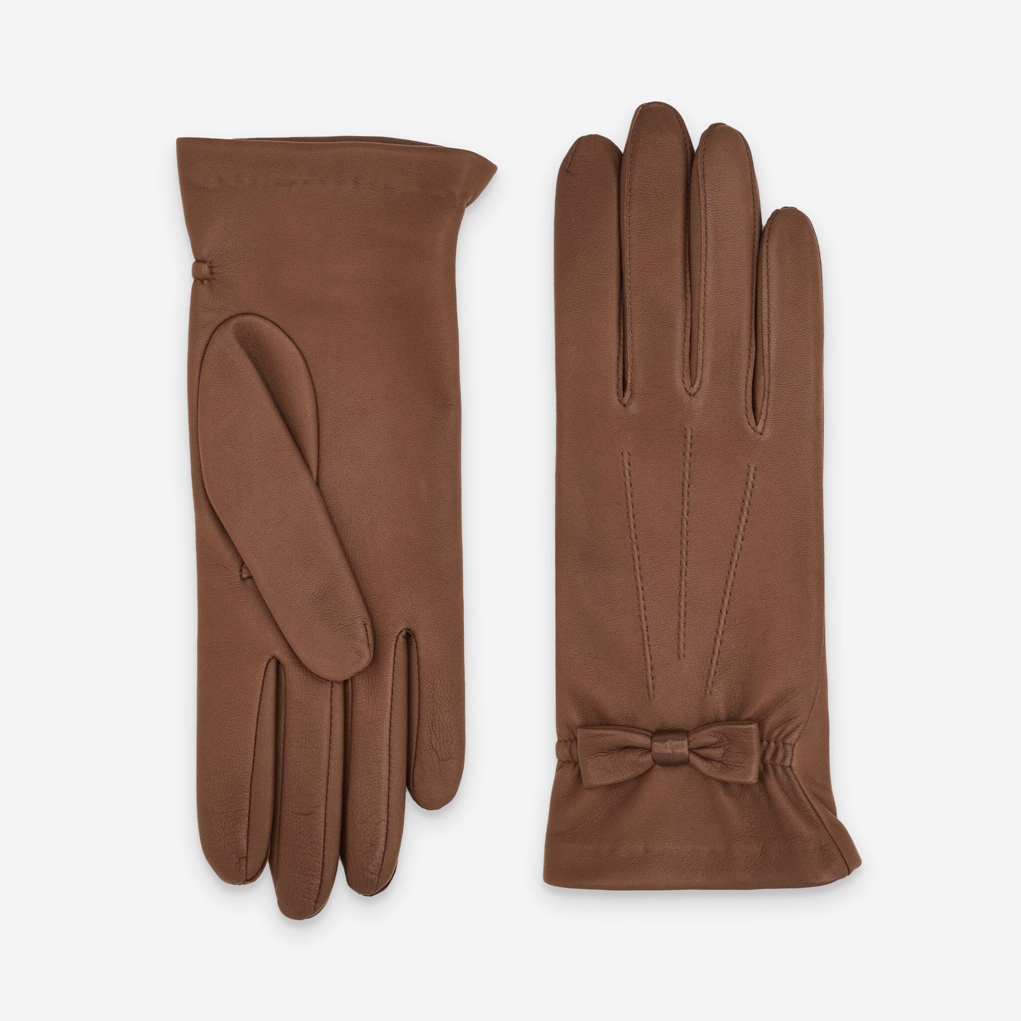 Gants cuir agneau-100% soie-21349SN Gants cuir femme prestige Glove Story Cork 6