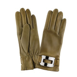 Gants cuir agneau-100% soie-53094SN Gloves & Mittens Glove Story Mud brown 6.5 