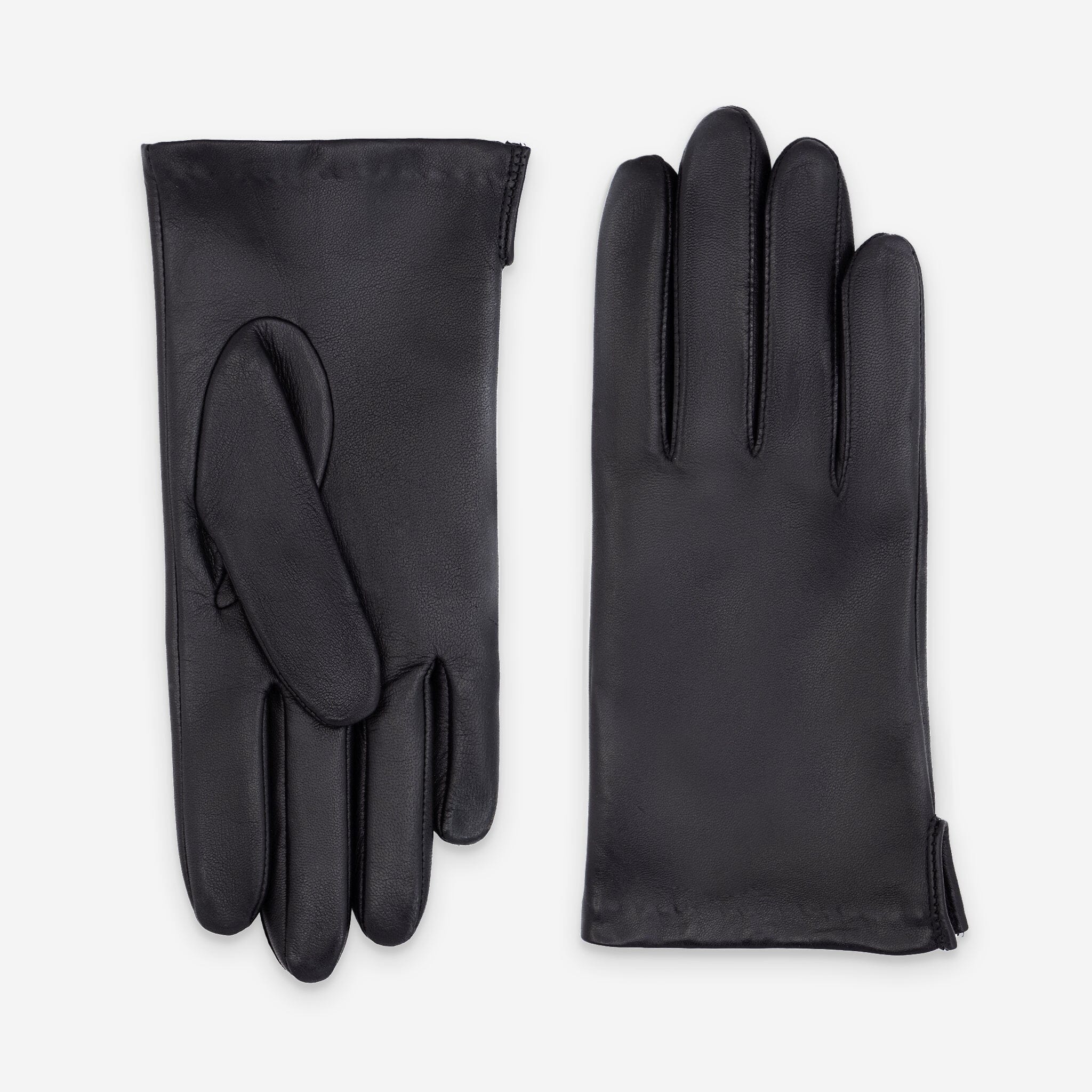 Gants cuir agneau-100% soie-62007SN Gants cuir standard homme Glove Story Noir 7.5