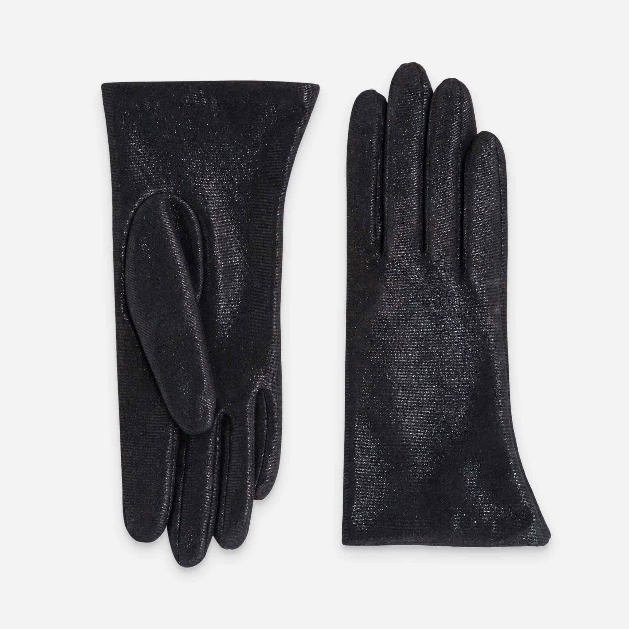 Gants cuir agneau-100% soie-99SP-53218ST Gants cuir femme prestige Glove Story Noir 6.5
