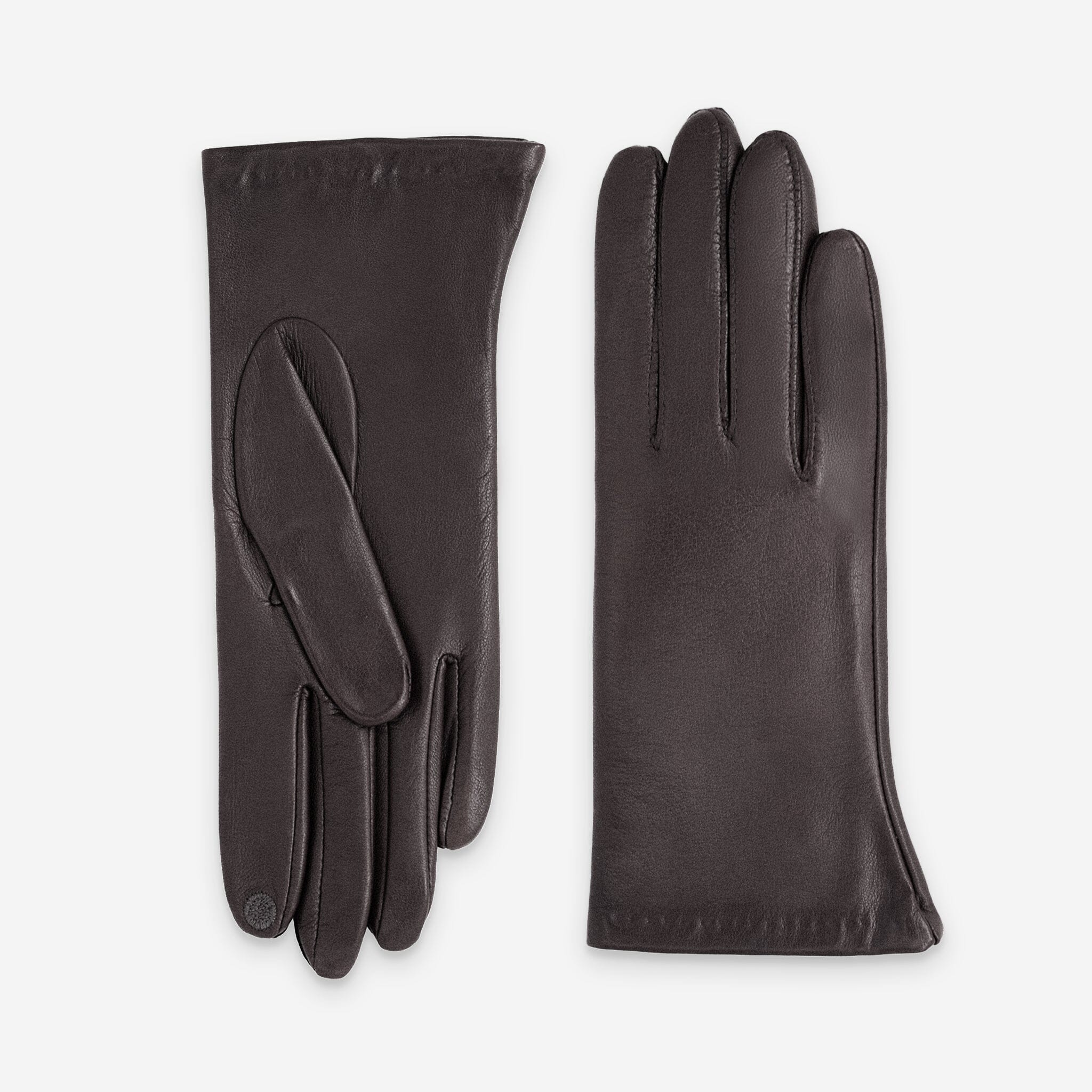 Gants cuir agneau-100% soie-Tactile-21001ST Gant Glove Story Choco 6.5