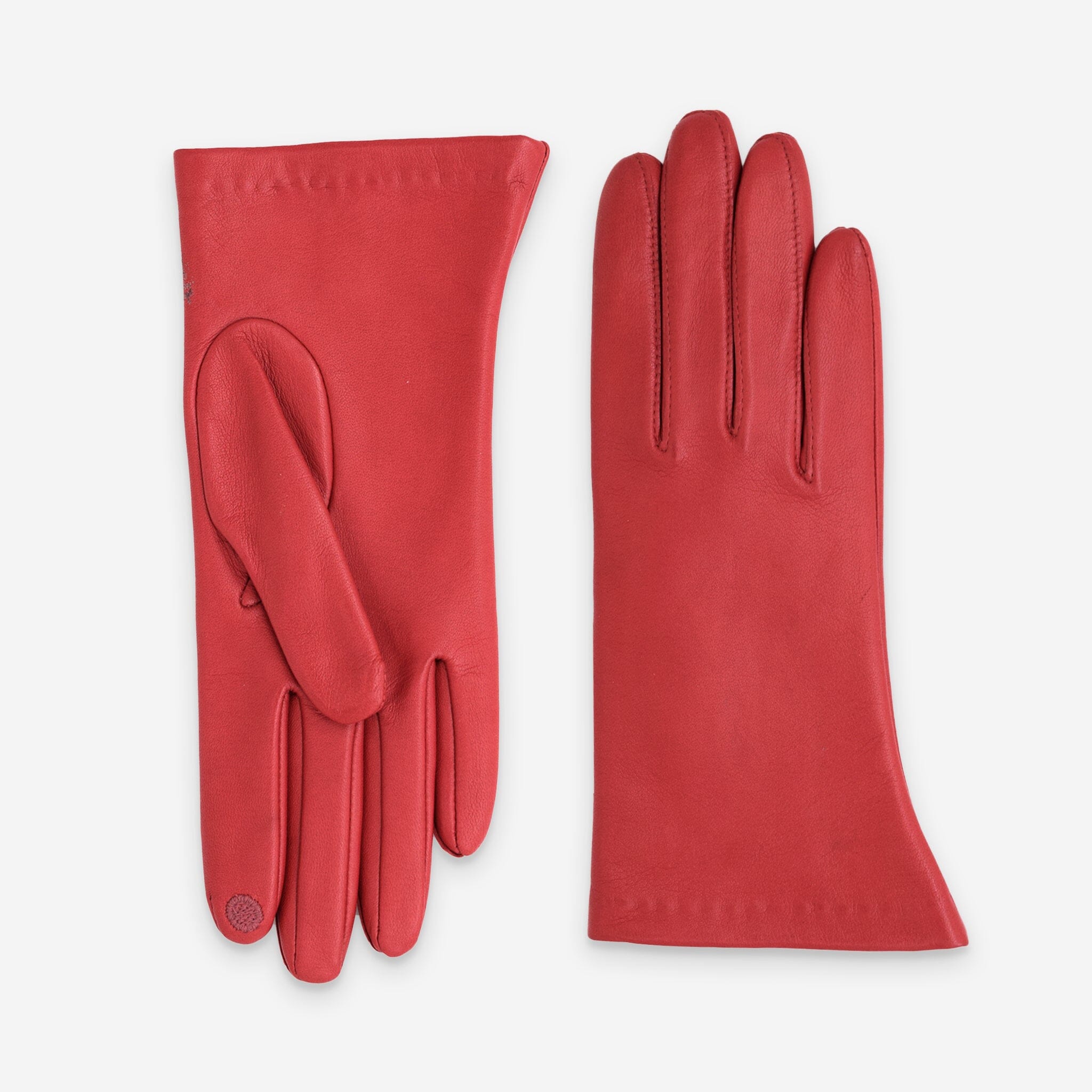 Gants cuir agneau-100% soie-Tactile-21001ST Gant Glove Story Flame Scarlet 6.5