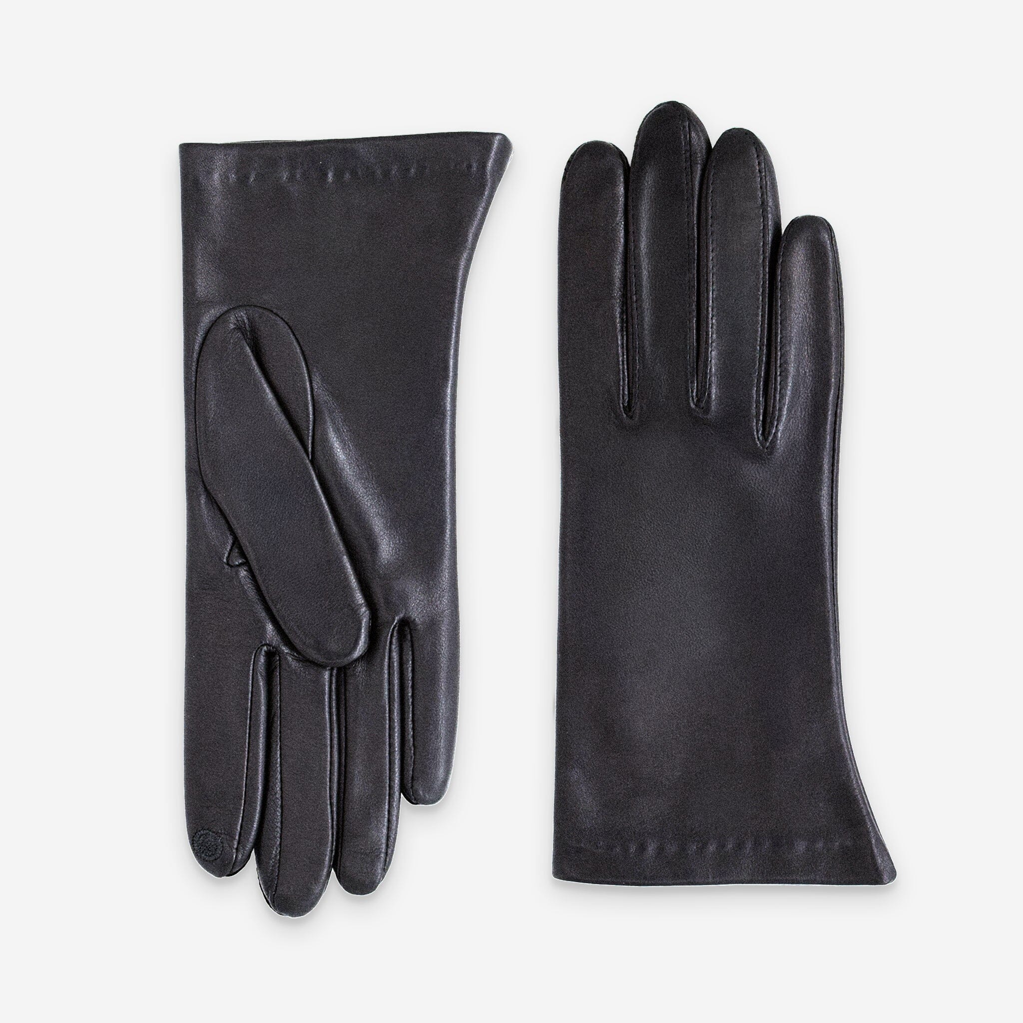 Gants cuir agneau-100% soie-Tactile-21001ST Gant Glove Story Noir 6.5