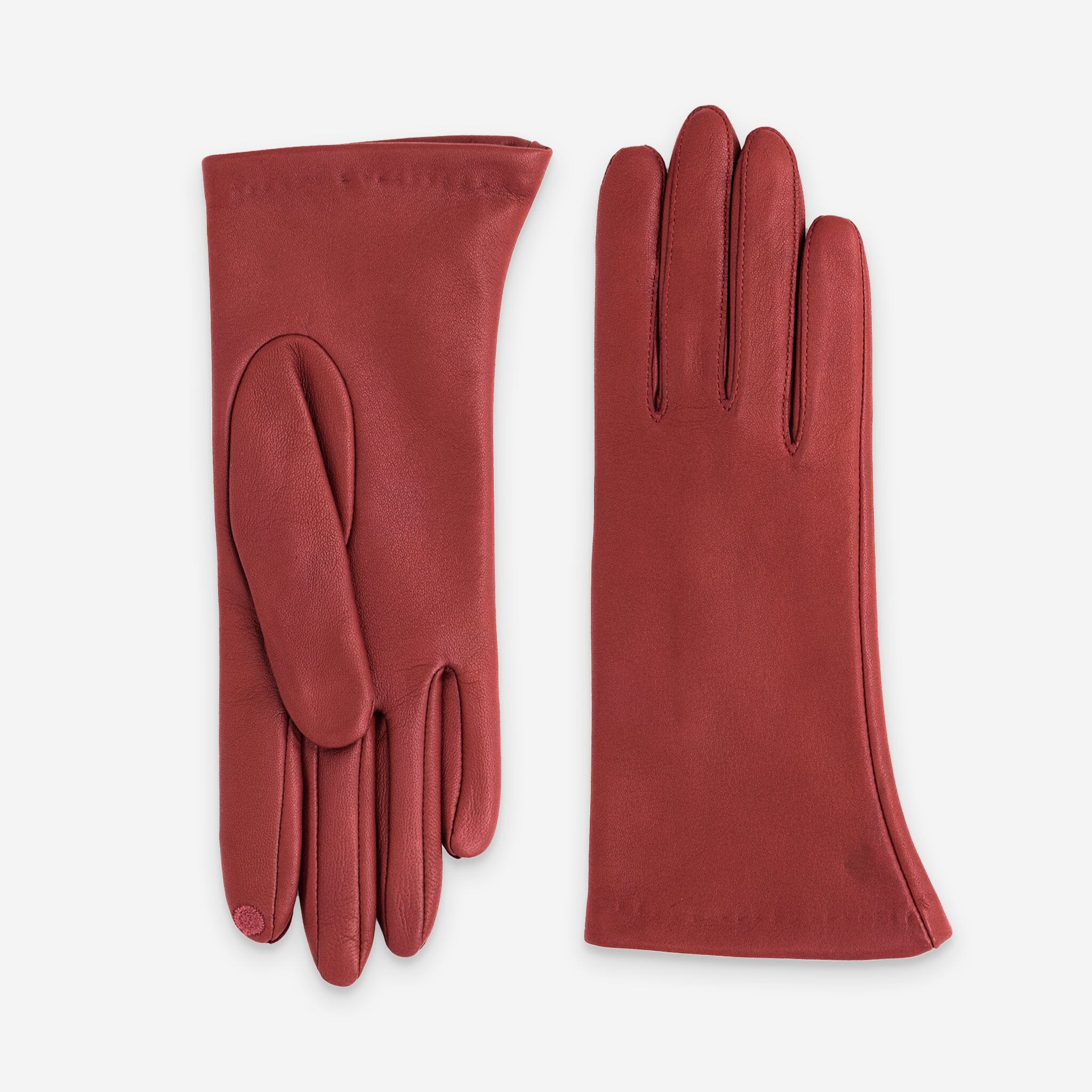 Gants cuir agneau-100% soie-Tactile-21001ST Gant Glove Story Rouge 6.5