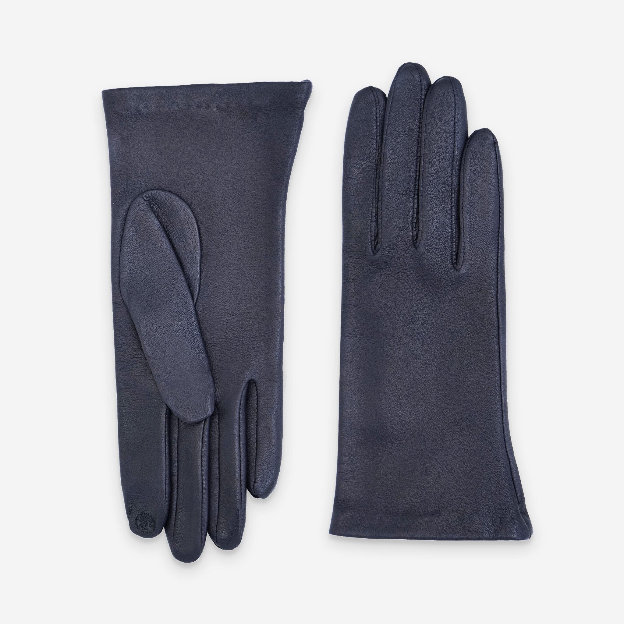 Gants cuir agneau-100% soie-Tactile-21001ST Gants cuir femme prestige Glove Story Deep Blue 6.5