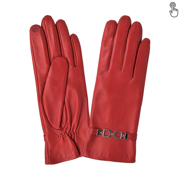 Gants cuir agneau-100% soie-Tactile-21554SN Gants Glove Story Flame Scarlet 6.5 