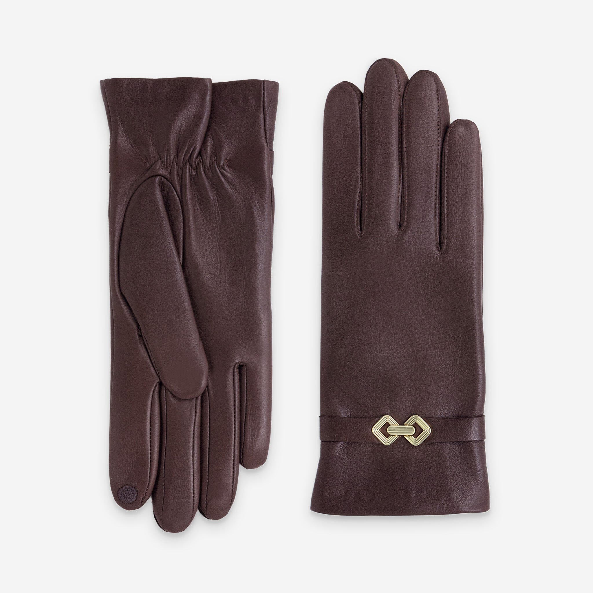 Gants cuir agneau-100% Soie-Tactile-21574SN Gants cuir femme prestige Glove Story Tan 6.5