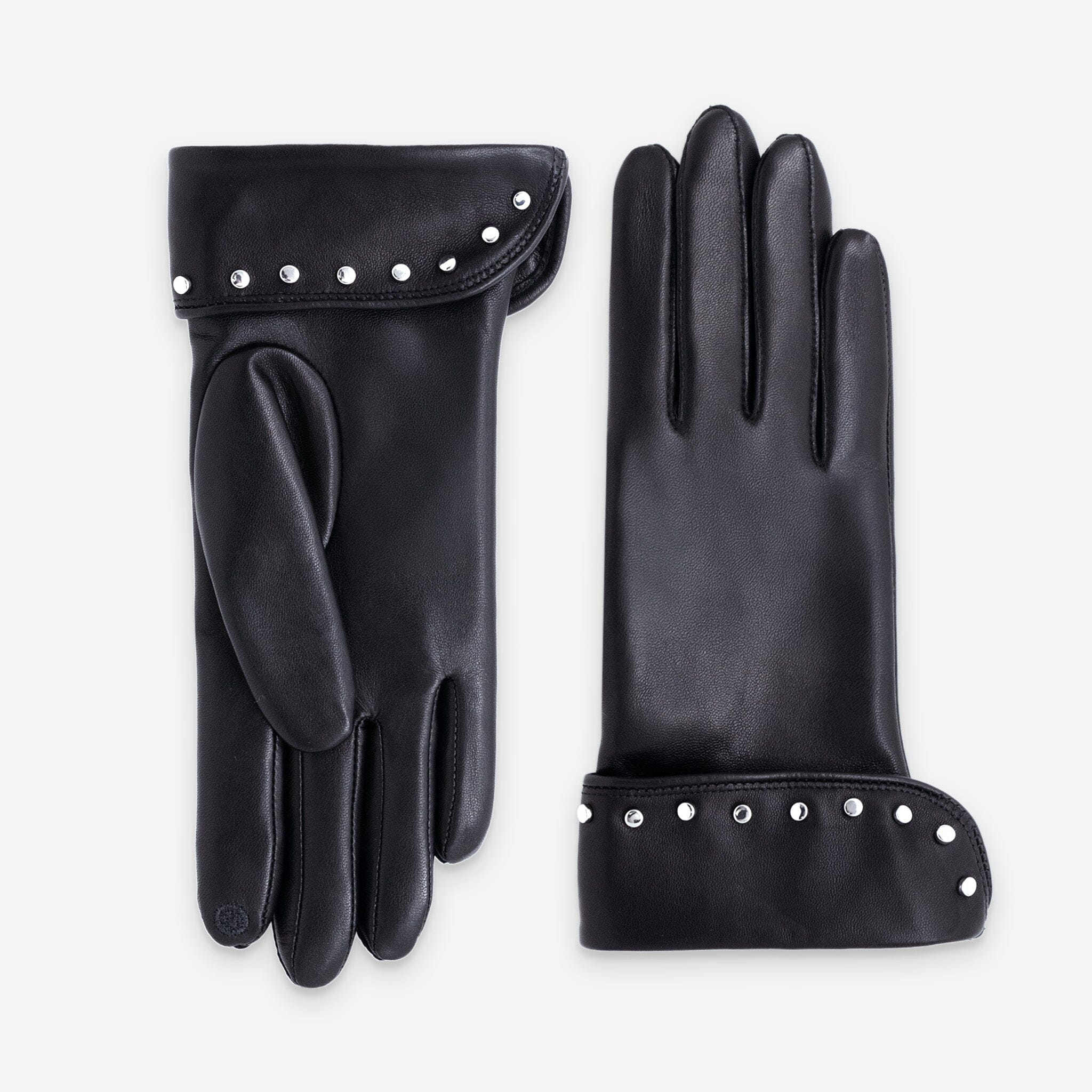 Gants cuir agneau-100% soie-Tactile-21601SN Gants cuir femme prestige Glove Story Noir 6.5