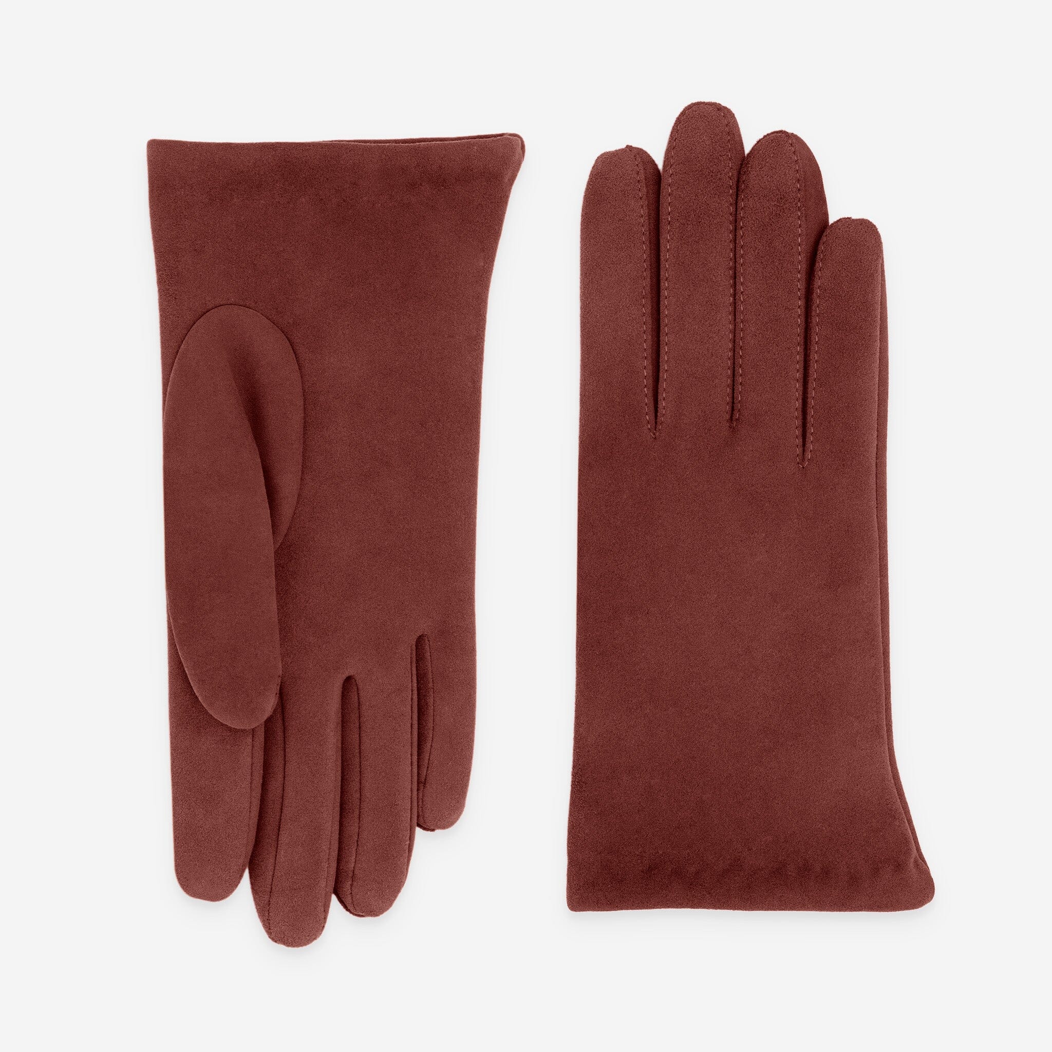 Gants cuir agneau-100%acrylique-21646TR Gants cuir femme prestige Glove Story Brique 6.5