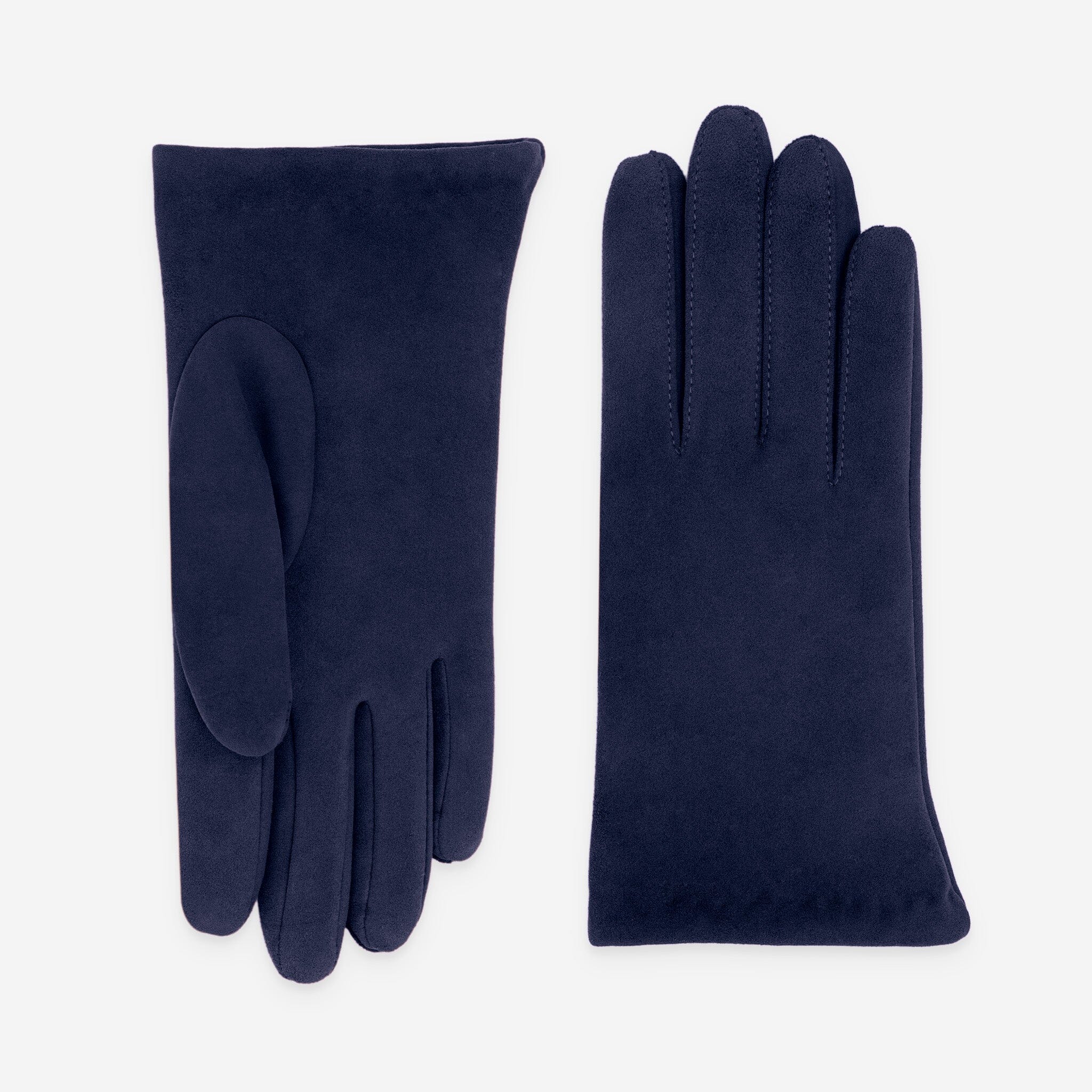 Gants cuir agneau-100%acrylique-21646TR Gants cuir femme prestige Glove Story Indigo 6.5