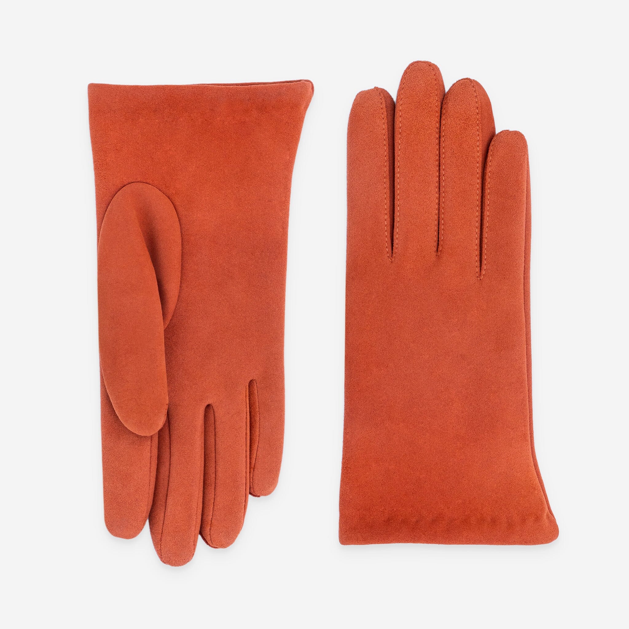 Gants cuir agneau-100%acrylique-21646TR Gants cuir femme prestige Glove Story Orange 6.5