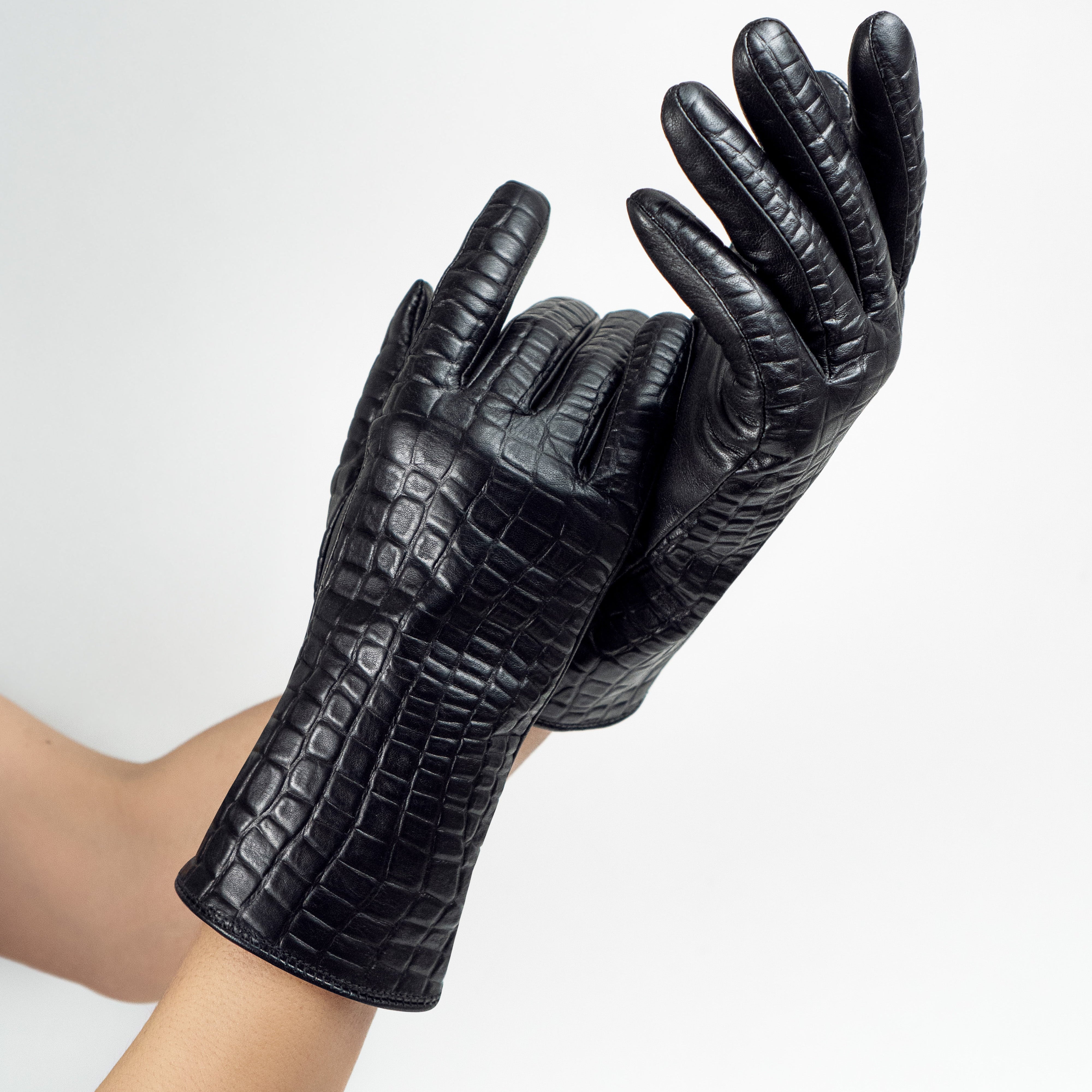 Gants cuir agneau-20%cachemire 40% laine 40% nylon-21634CA Gants cuir femme prestige Glove Story