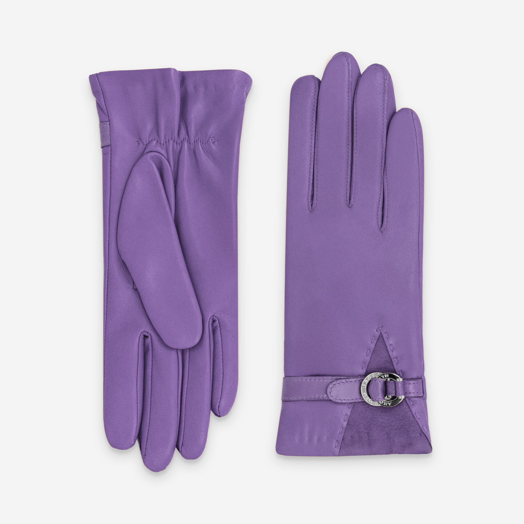 Gants cuir agneau-20%cachemire 40% laine 40% nylon-21639CA Gants cuir femme prestige Glove Story Jellyfish 6.5