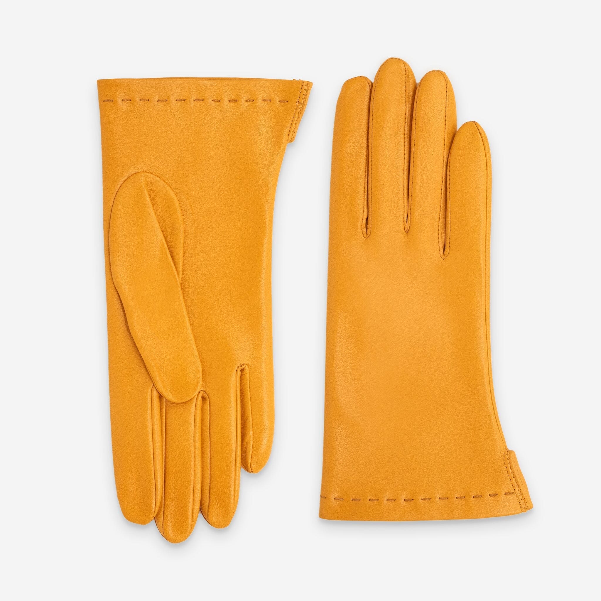 Gants cuir agneau-non doublé-21520NF Gants cuir femme prestige Glove Story Golden Yellow 6.5