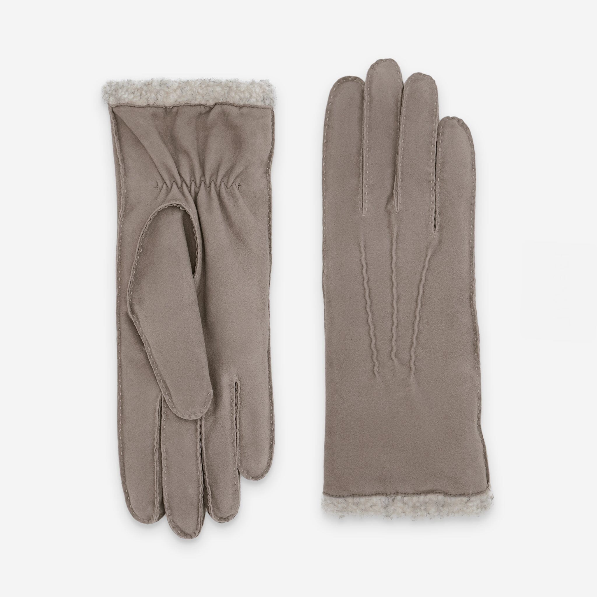 Gants cuir agneau suédé-100% polyester-71093BE Gants cuir sport femme Glove Story Stone S