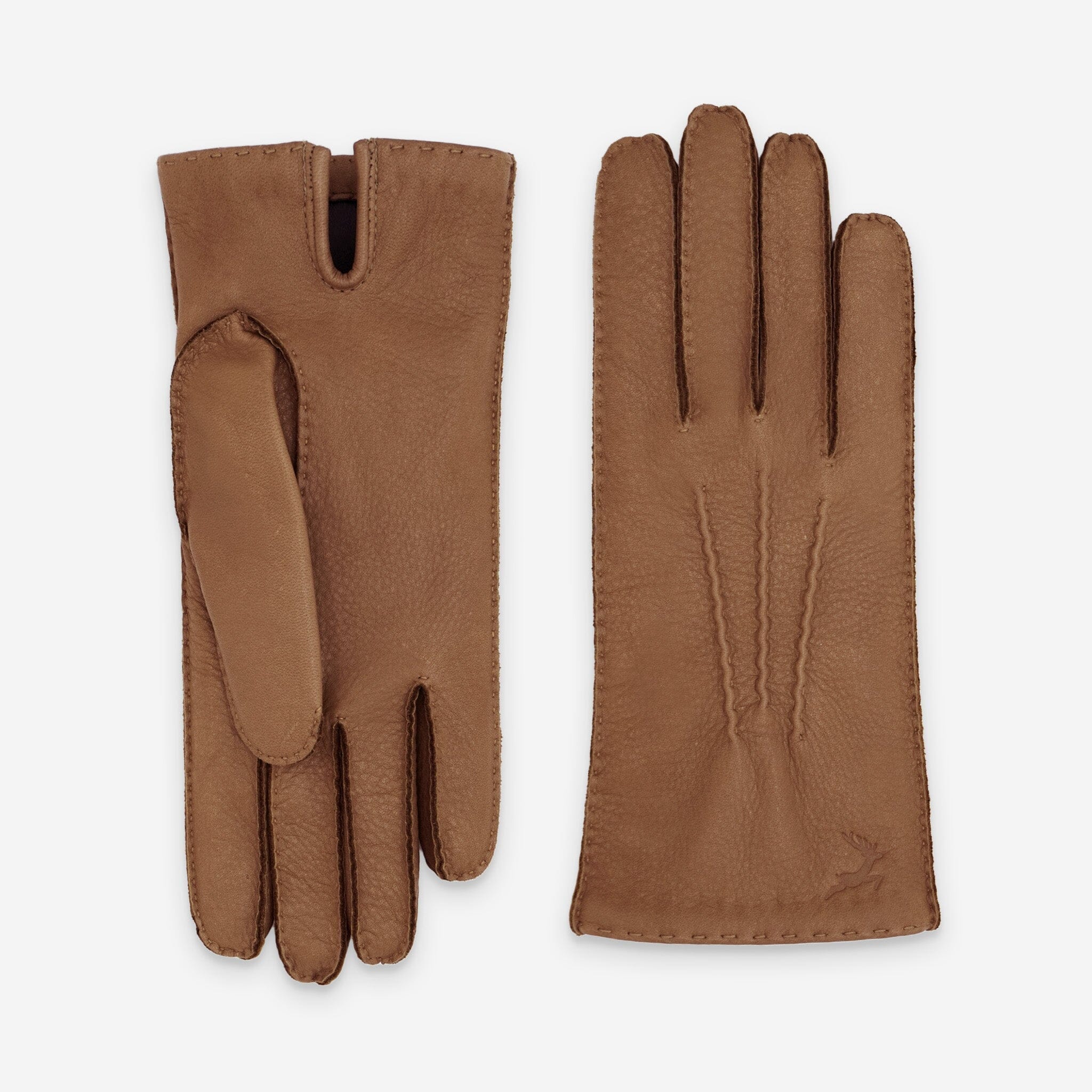 Gants cuir cerf-100% cachemire-21546CA Gants cuir femme prestige Glove Story Cork 6.5