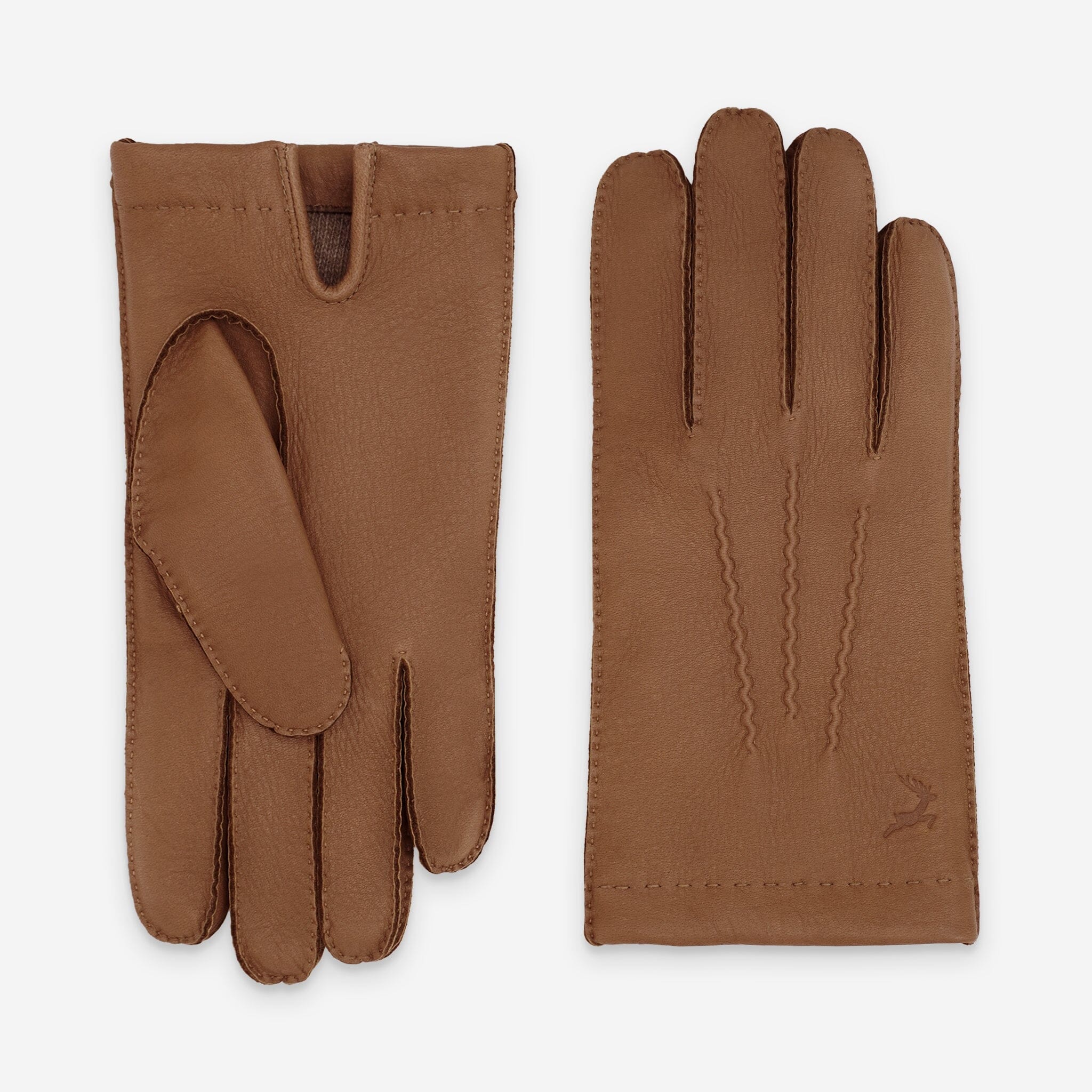 Gants cuir cerf-100% cachemire-22086CA Gants cuir homme prestige Glove Story Cork 7.5