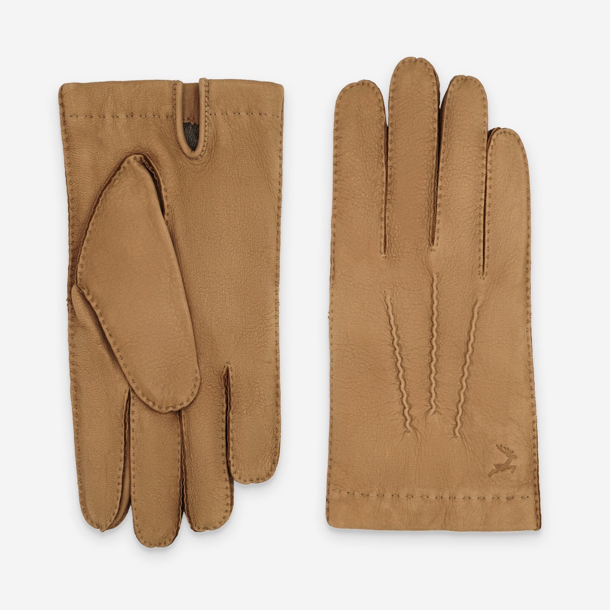 Gants cuir cerf-100% cachemire-22086CA Gants cuir homme prestige Glove Story Sable 7.5