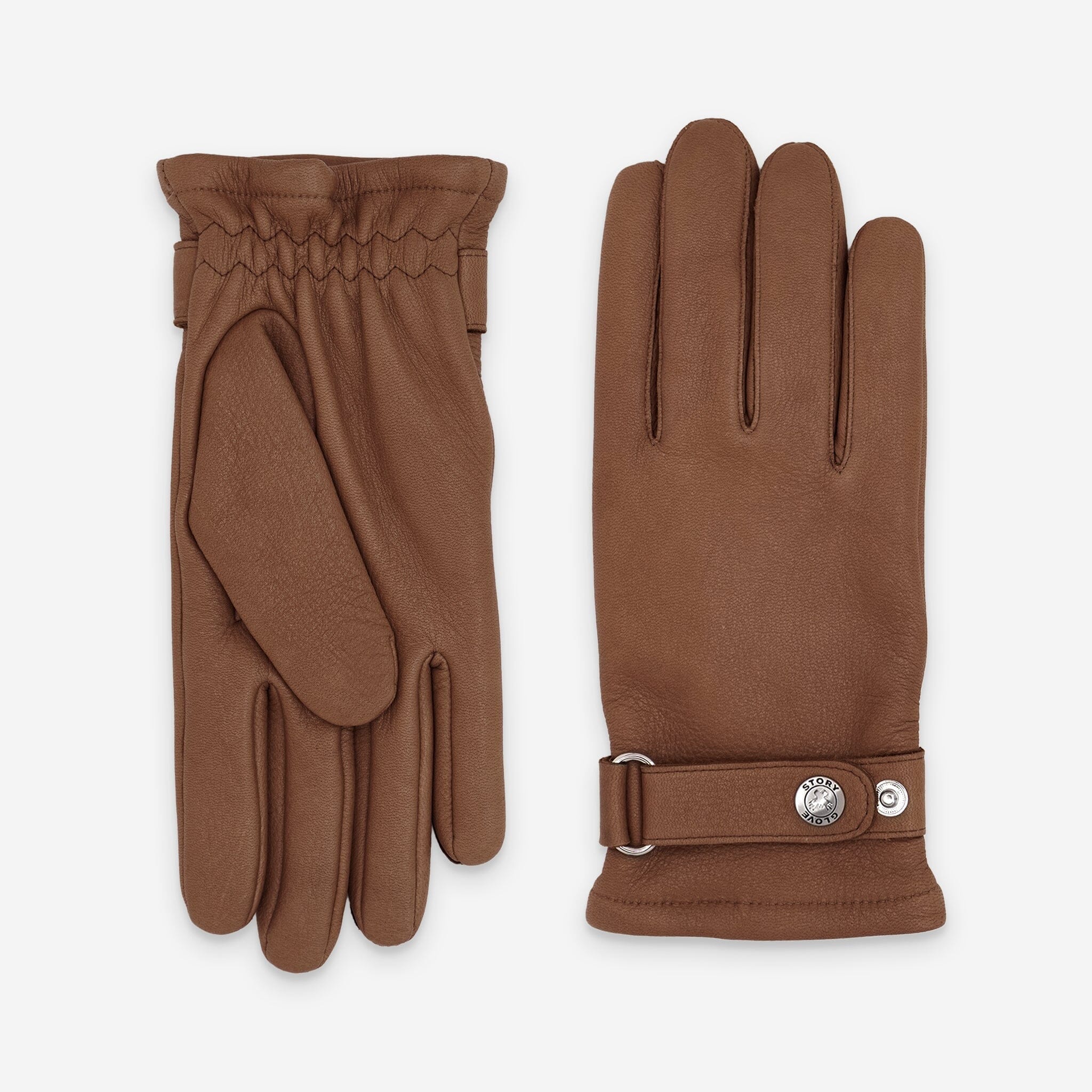 Gants cuir cerf-100% laine-22046TR Gants cuir homme prestige Glove Story Cork 7.5