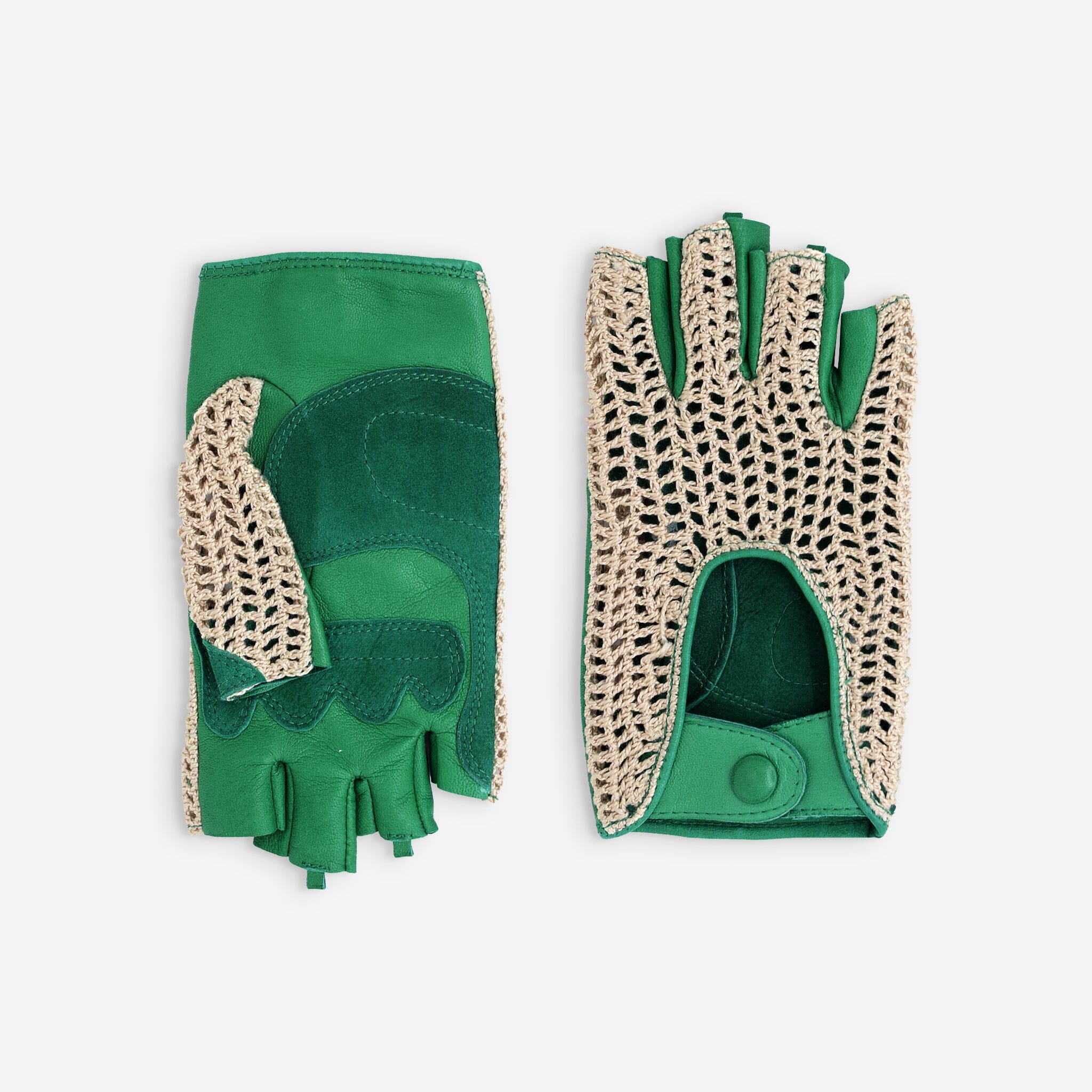 Gants cuir vélo/e-trottinette femme-60011L Gants Glove Story MINT LEAF S