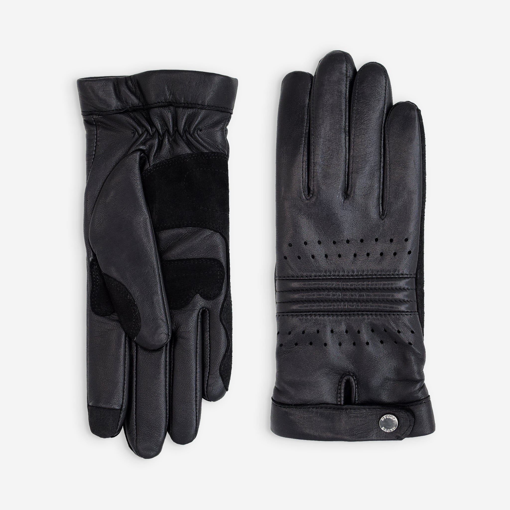 Gants cuir vélo/e-trottinette femme-Tactile-60015L Glove Story NOIR S