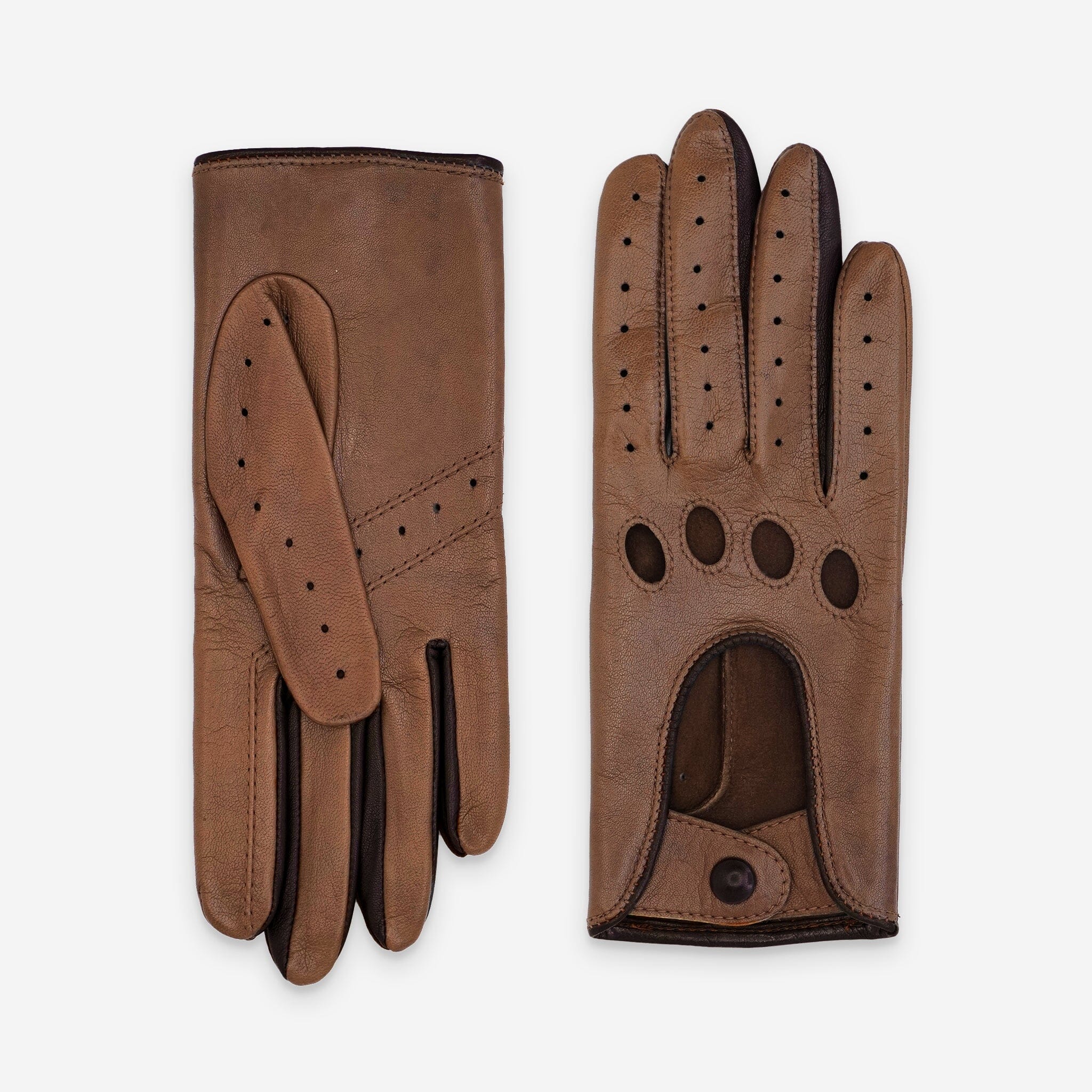Gants de conduite cuir agneau-non doublé-21090NF Gant Glove Story Cork/Choco 6.5