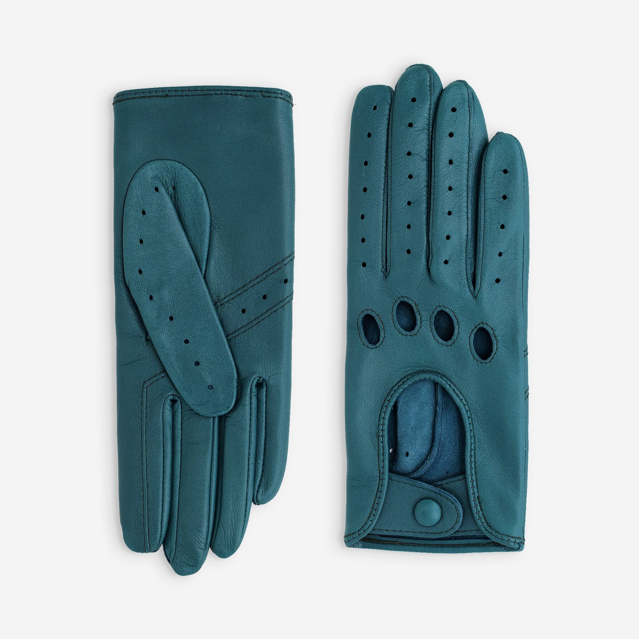 Gants de conduite cuir agneau-non doublé-21090NF Gant Glove Story Crystal Teal 6.5