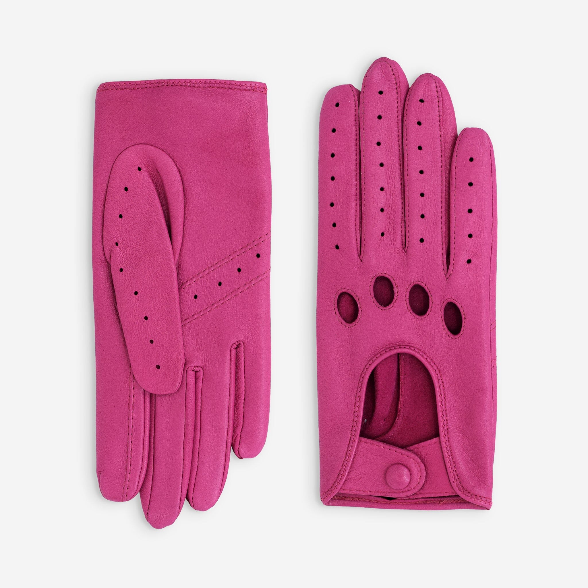 Gants de conduite cuir agneau-non doublé-21090NF Gant Glove Story Fuchsia 6.5