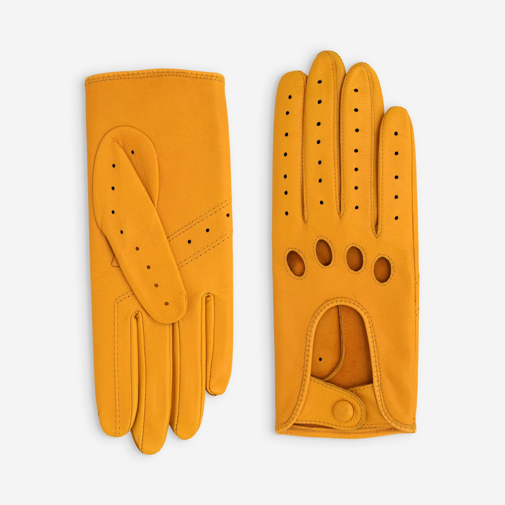 Gants de conduite cuir agneau-non doublé-21090NF Gant Glove Story Golden Yellow 6.5