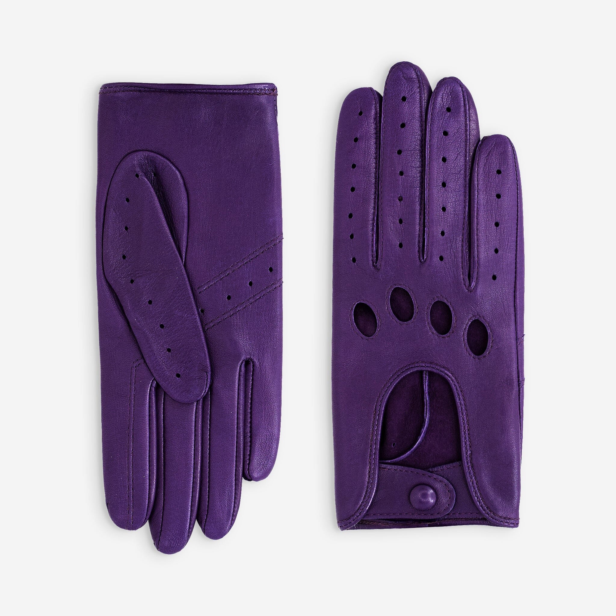 Gants de conduite cuir agneau-non doublé-21090NF Gant Glove Story Violet 6.5