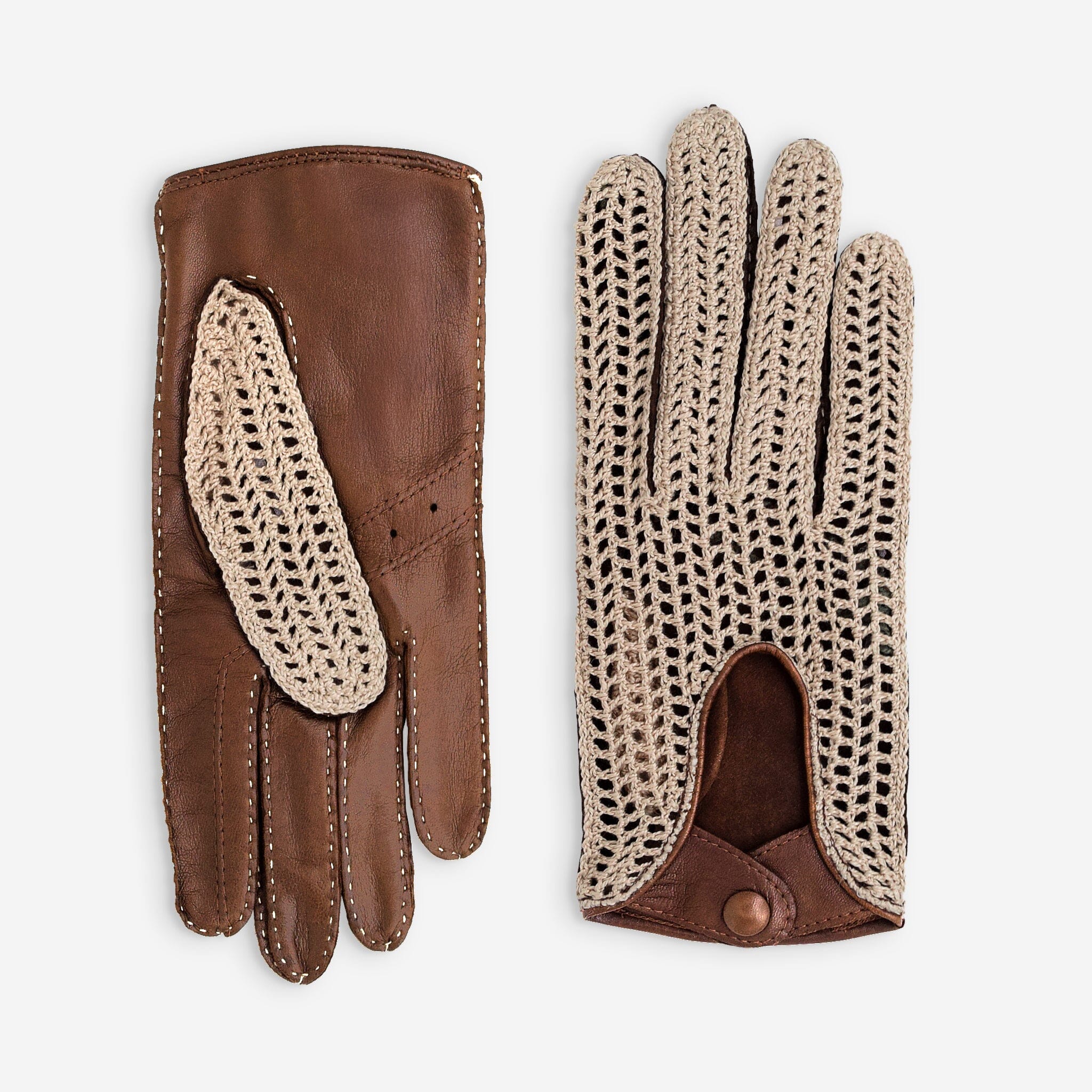 Gants de conduite cuir agneau-non doublé-21539NF Gants de conduite femme Glove Story Cork 6.5