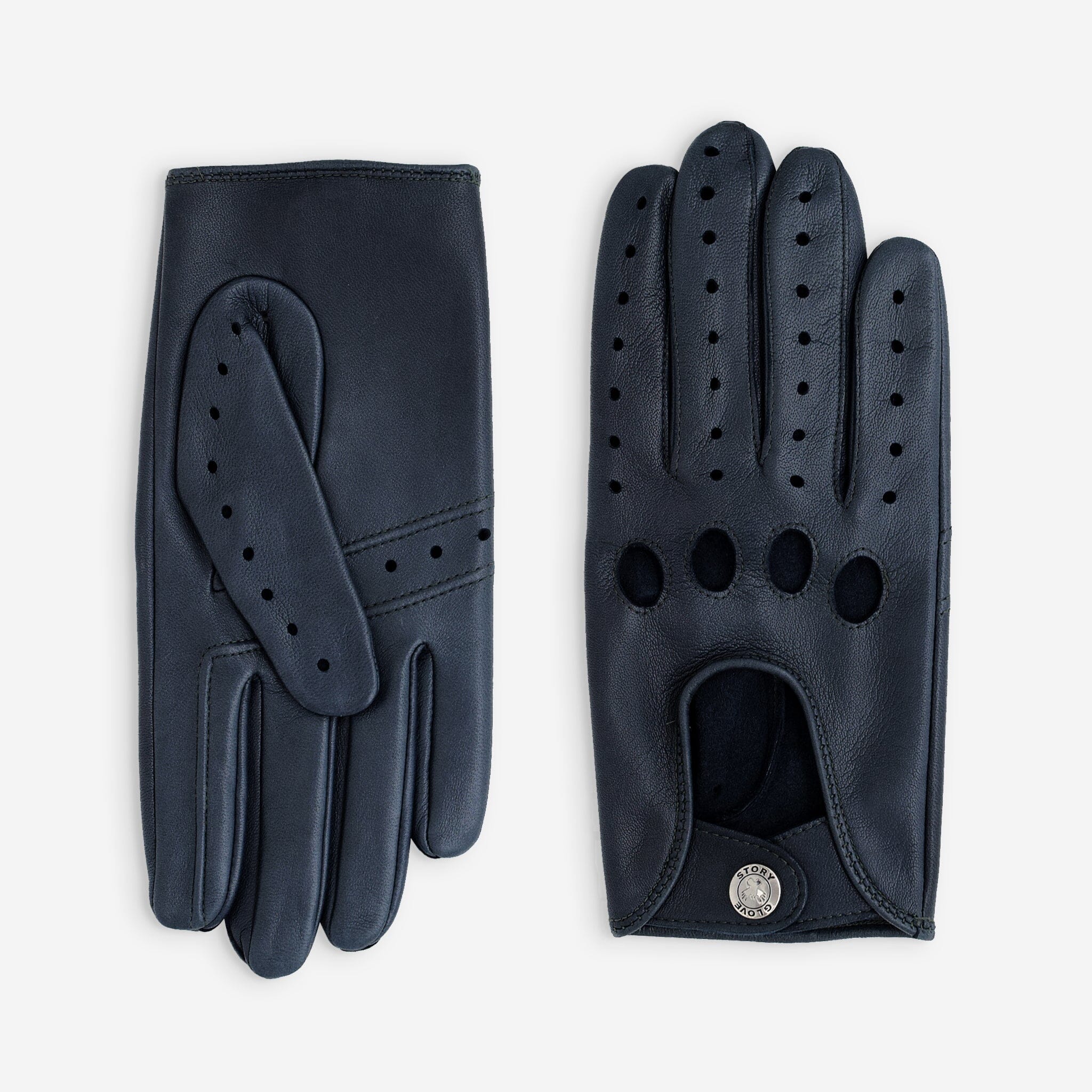 Gants de conduite cuir agneau-non doublé-22035NF Gant Glove Story Aluminium 8