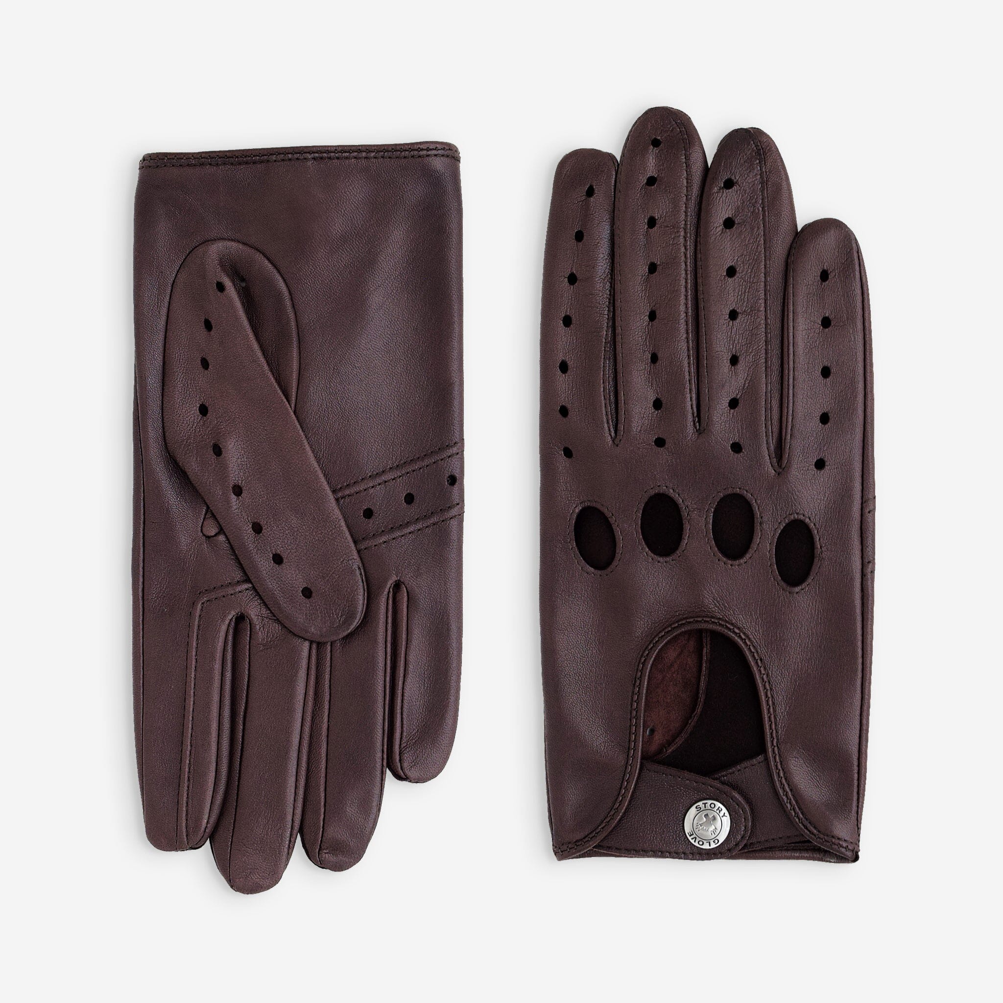 Gants de conduite cuir agneau-non doublé-22035NF Gant Glove Story Tan 7.5