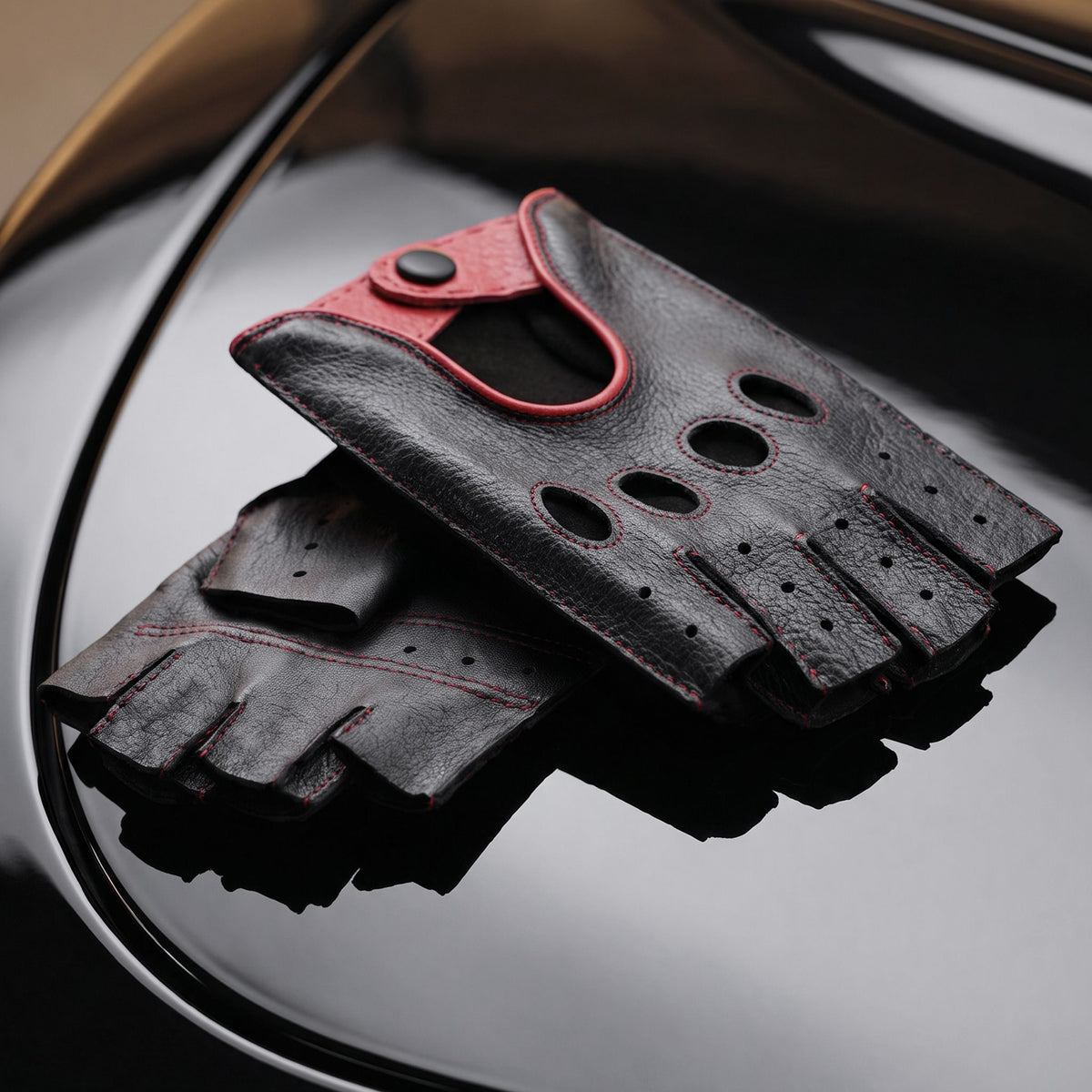 Gants de conduite cuir cerf-non doublé-22116NF Gants de conduite homme Glove Story