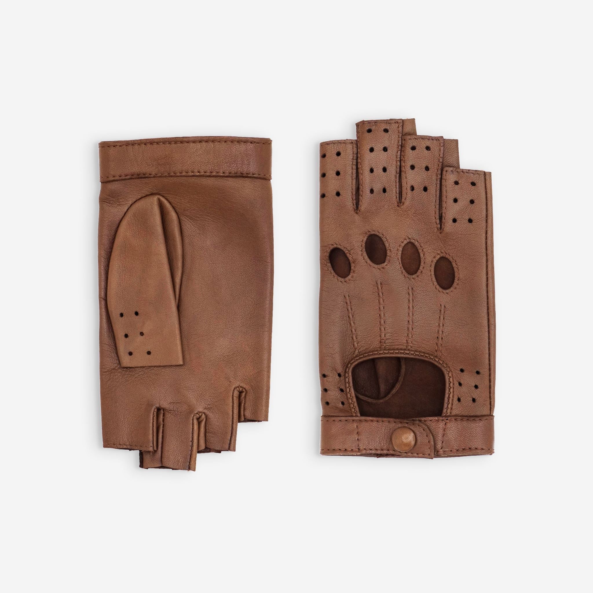 Gants de conduite, mitaines-cuir agneau-3 baguettes-21571NF Gants de conduite femme Glove Story Cork 6.5