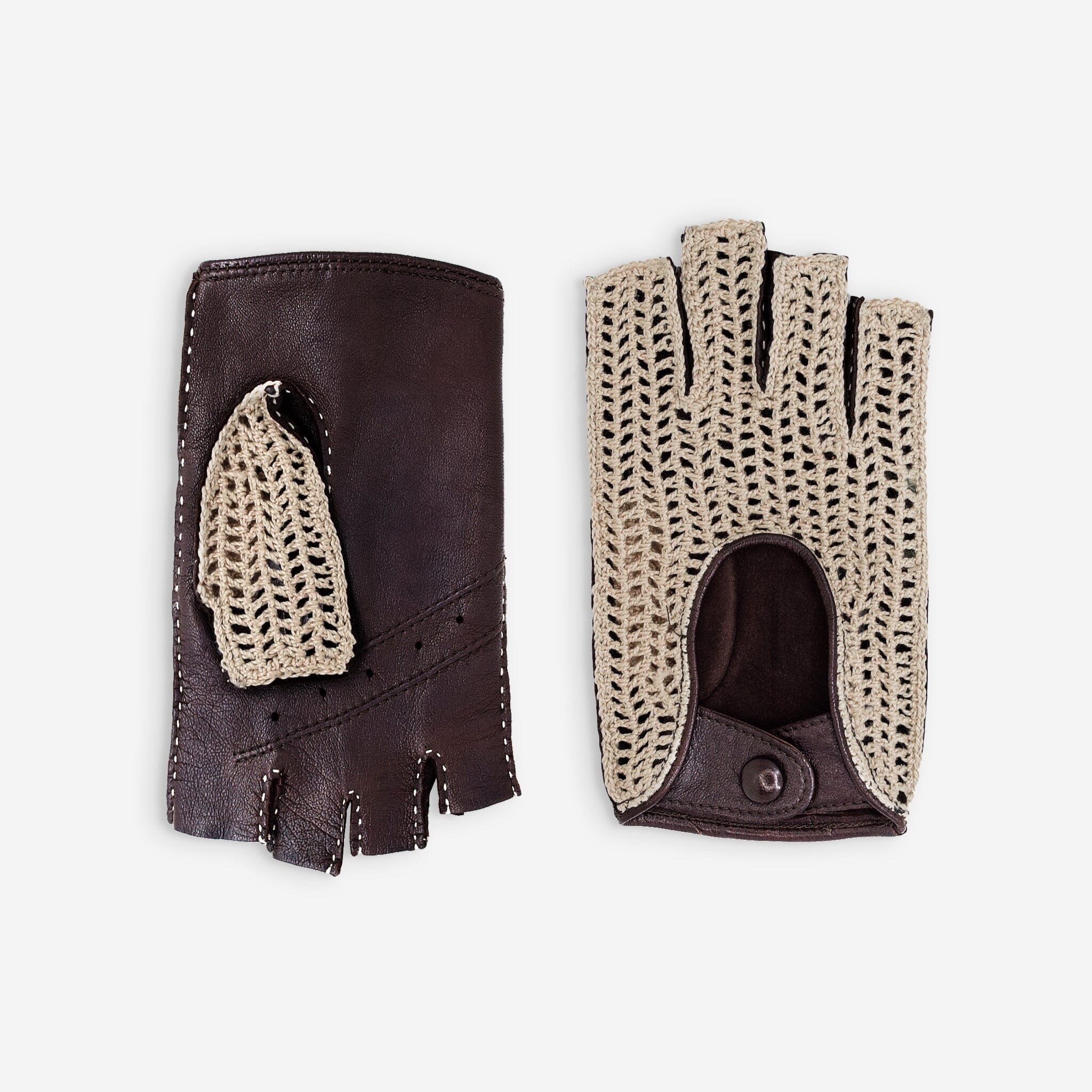 Gants de conduite, mitaines-cuir agneau-non doublé-21124NF Gant Glove Story Tan 6.5