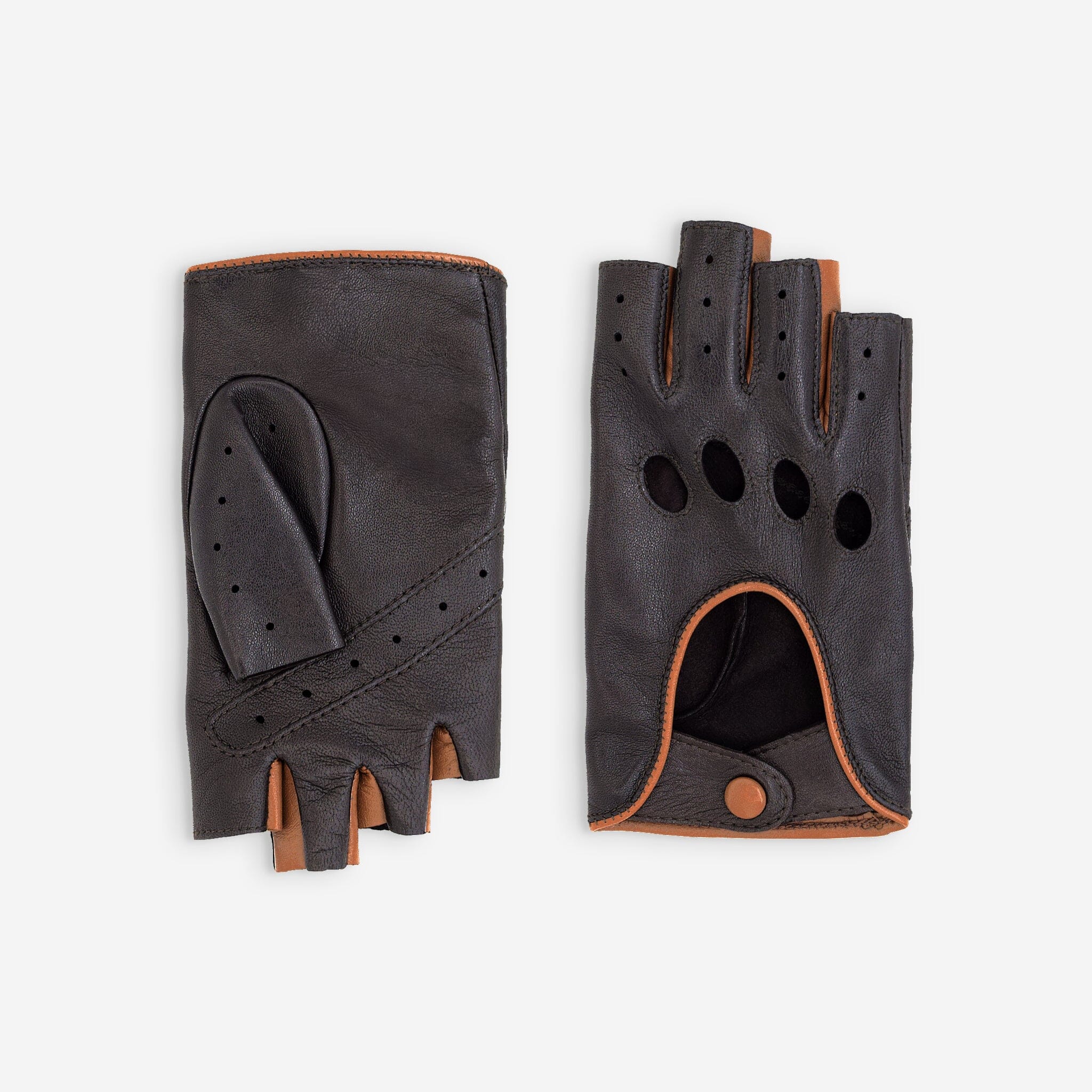 Gants de conduite, mitaines-cuir agneau-non doublé-21125NF Gant Glove Story Choco/Cork 6.5