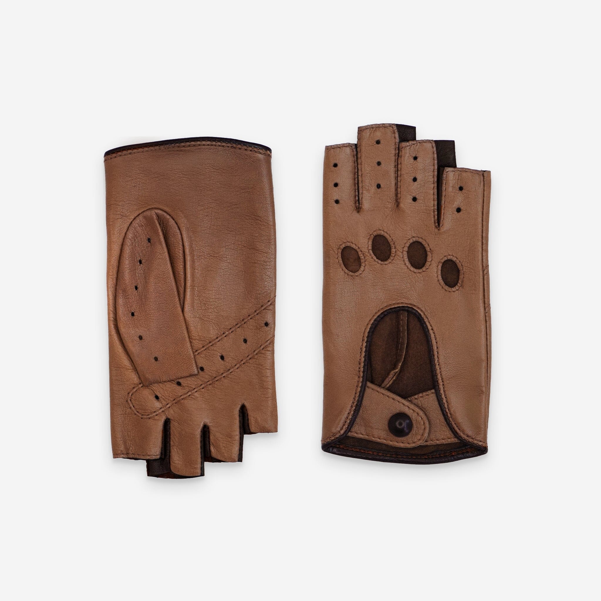 Gants de conduite, mitaines-cuir agneau-non doublé-21125NF Gant Glove Story Cork/Choco 6.5