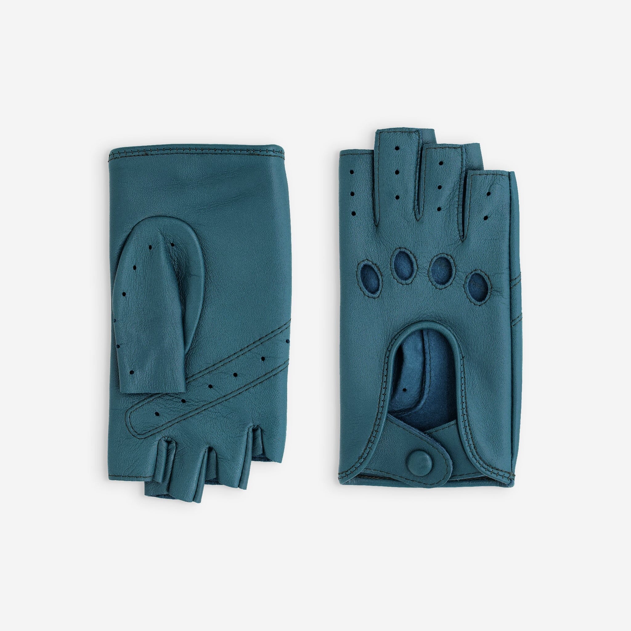 Gants de conduite, mitaines-cuir agneau-non doublé-21125NF Gant Glove Story Crystal Teal 6.5